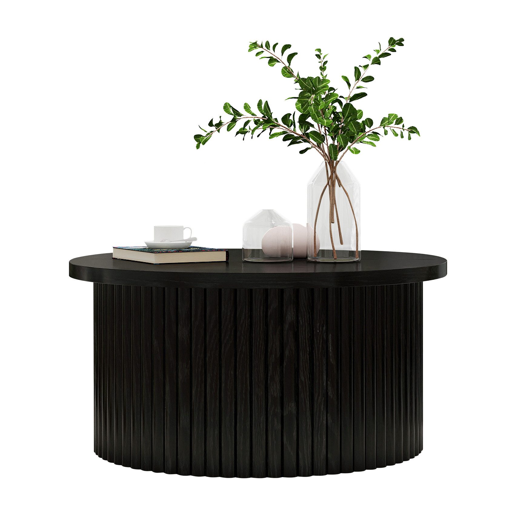 OKWISH Couchtisch Wohnzimmertisch Sofatisch (Runder Beistelltisch günstig online kaufen