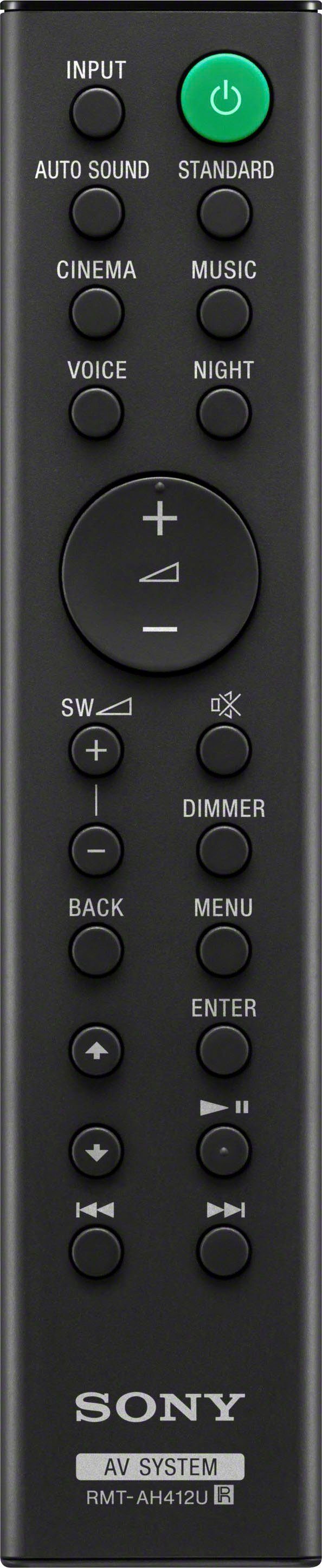 Sony HT-S40R Subwoofer, Rear-Lautsprechern) (Bluetooth, W, Soundbar inkl. 600 Kanal- 5.1 kabelgebundenem kabellosen