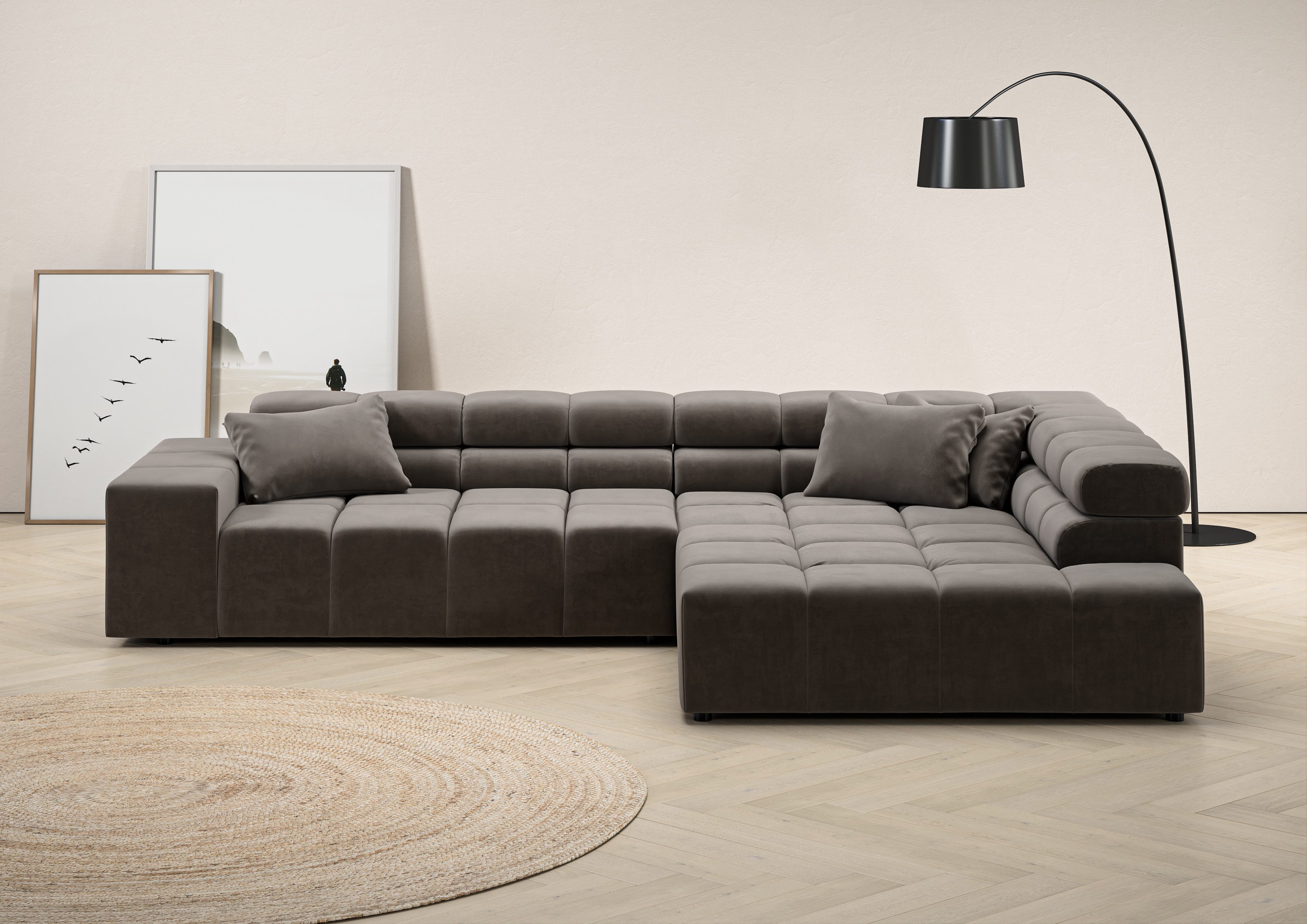 INOSIGN Ecksofa Ancona incl. Kopfteilverstellung, OTTOs Choice, Breite 319c günstig online kaufen