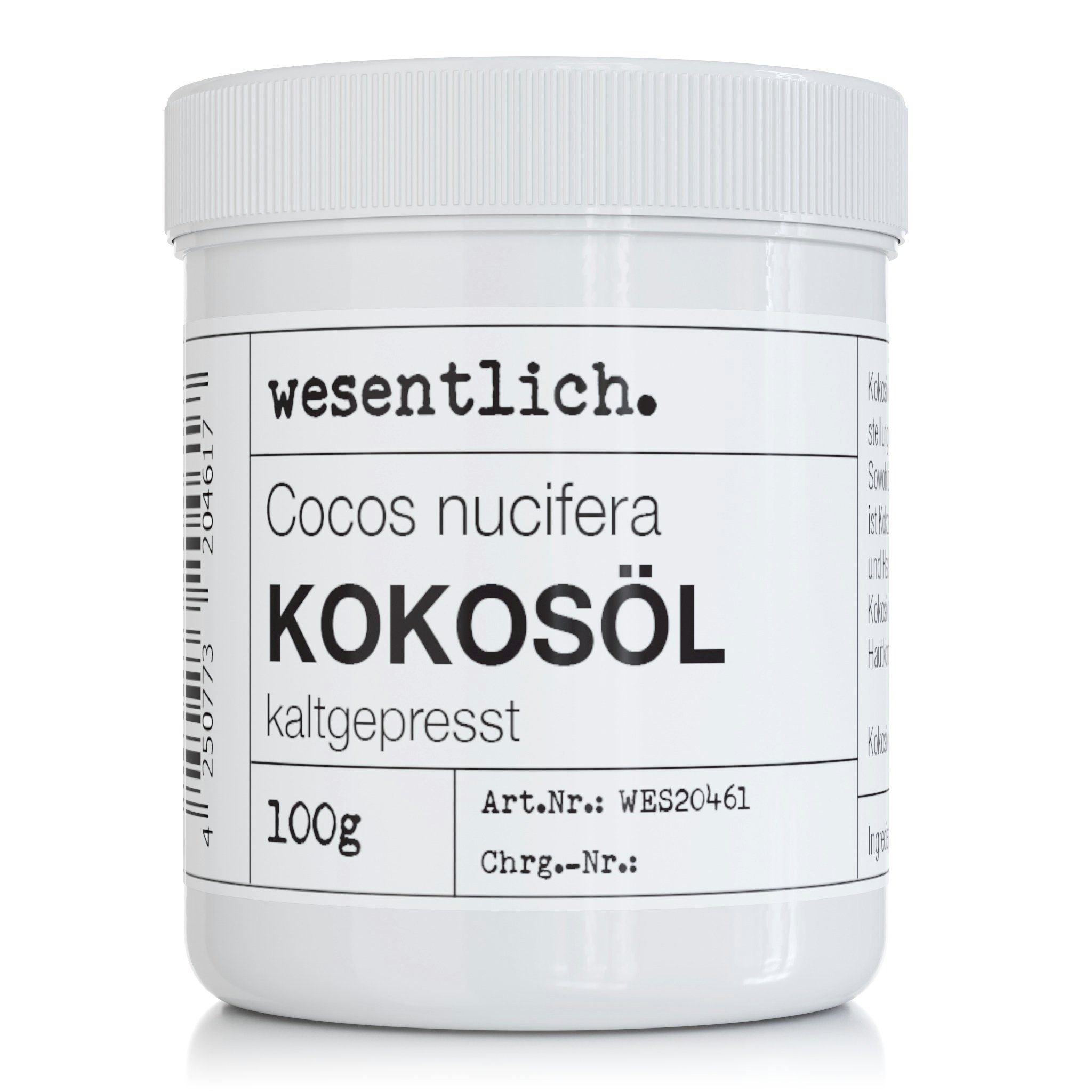 Körperöl Kokosöl kaltgepresst 100g