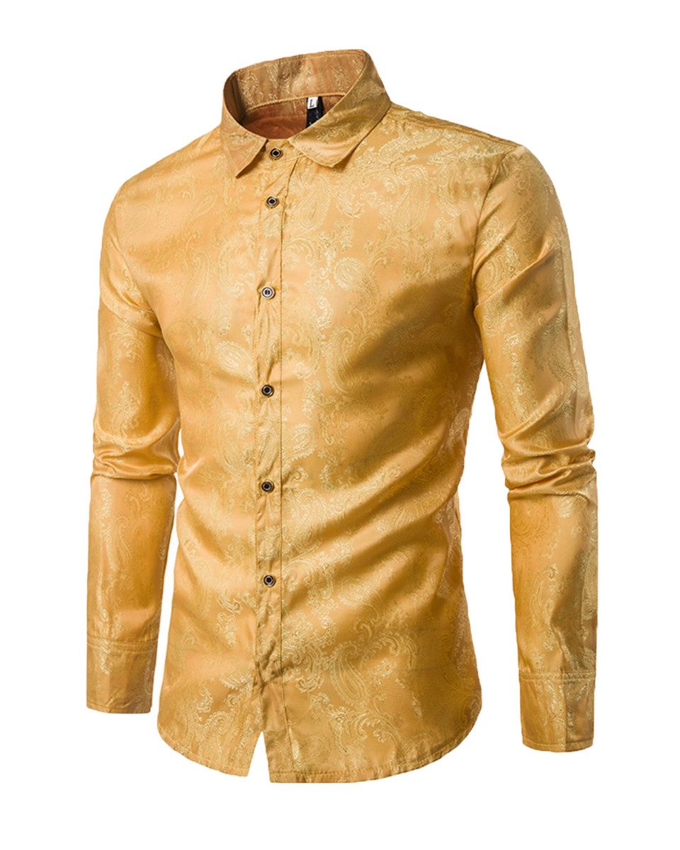 Allthemen Langarmhemd Herren Freizeithemd Regular Fit günstig online kaufen