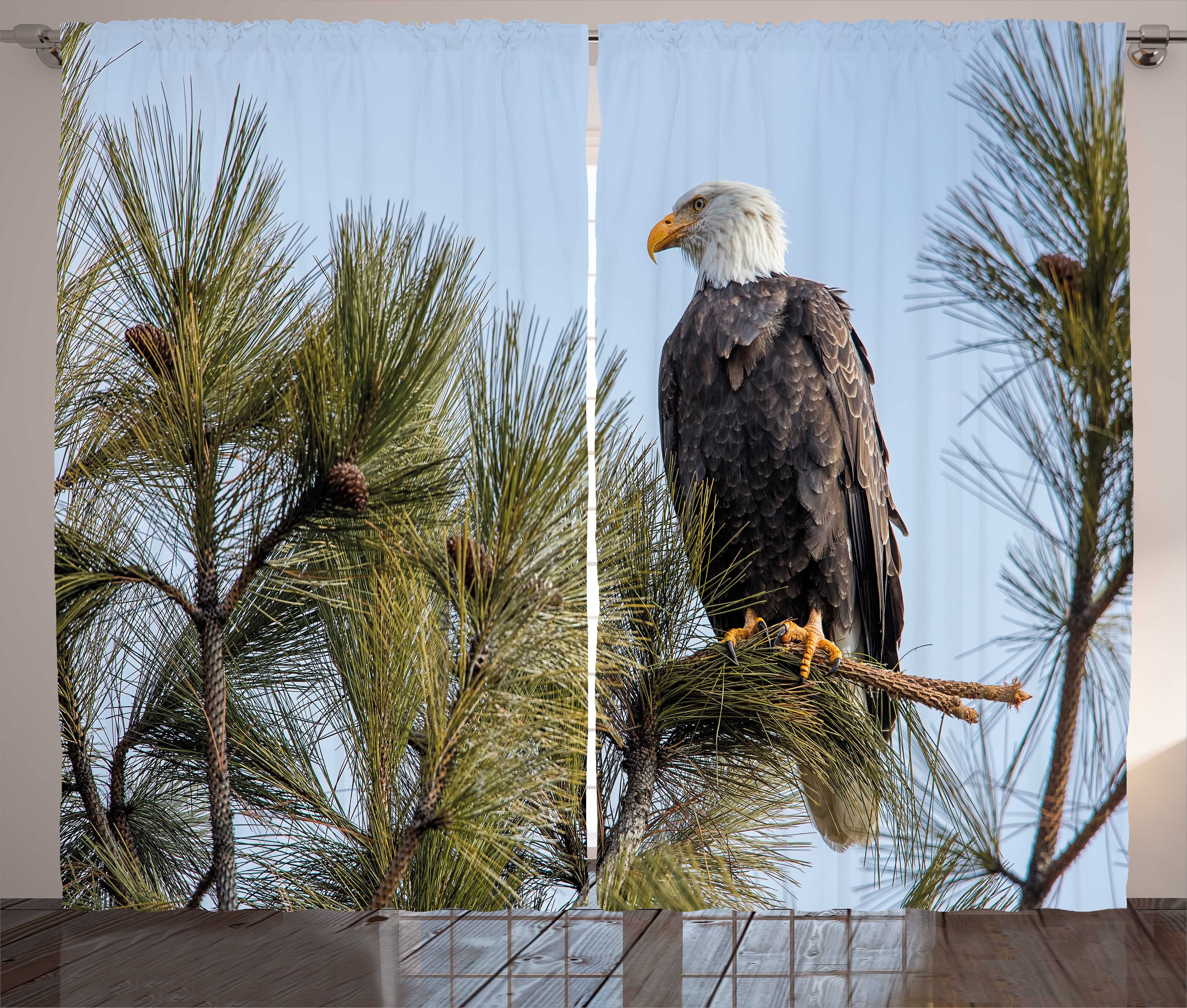 Ast Gardine Eagle Haken, mit Schlaufen und Vorhang Idaho Schlafzimmer Abakuhaus, Bald Kräuselband American