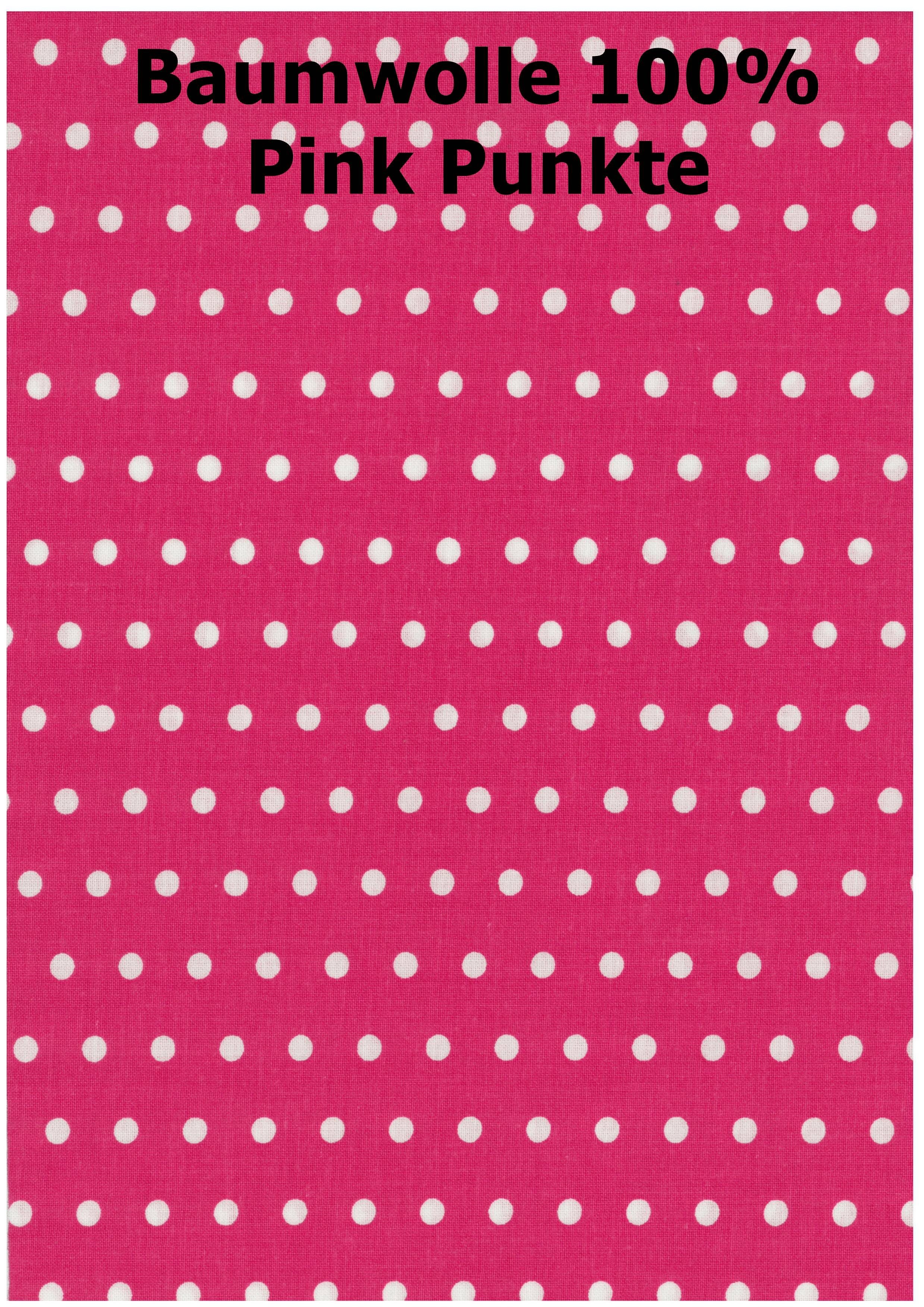 HEIMTEX Stillkissen UG Seitenschläferkissenbezug mit Komfortgröße 50x150cm, Bezug für / pink weißen nur Punkten Dakimakura A+S kleinen
