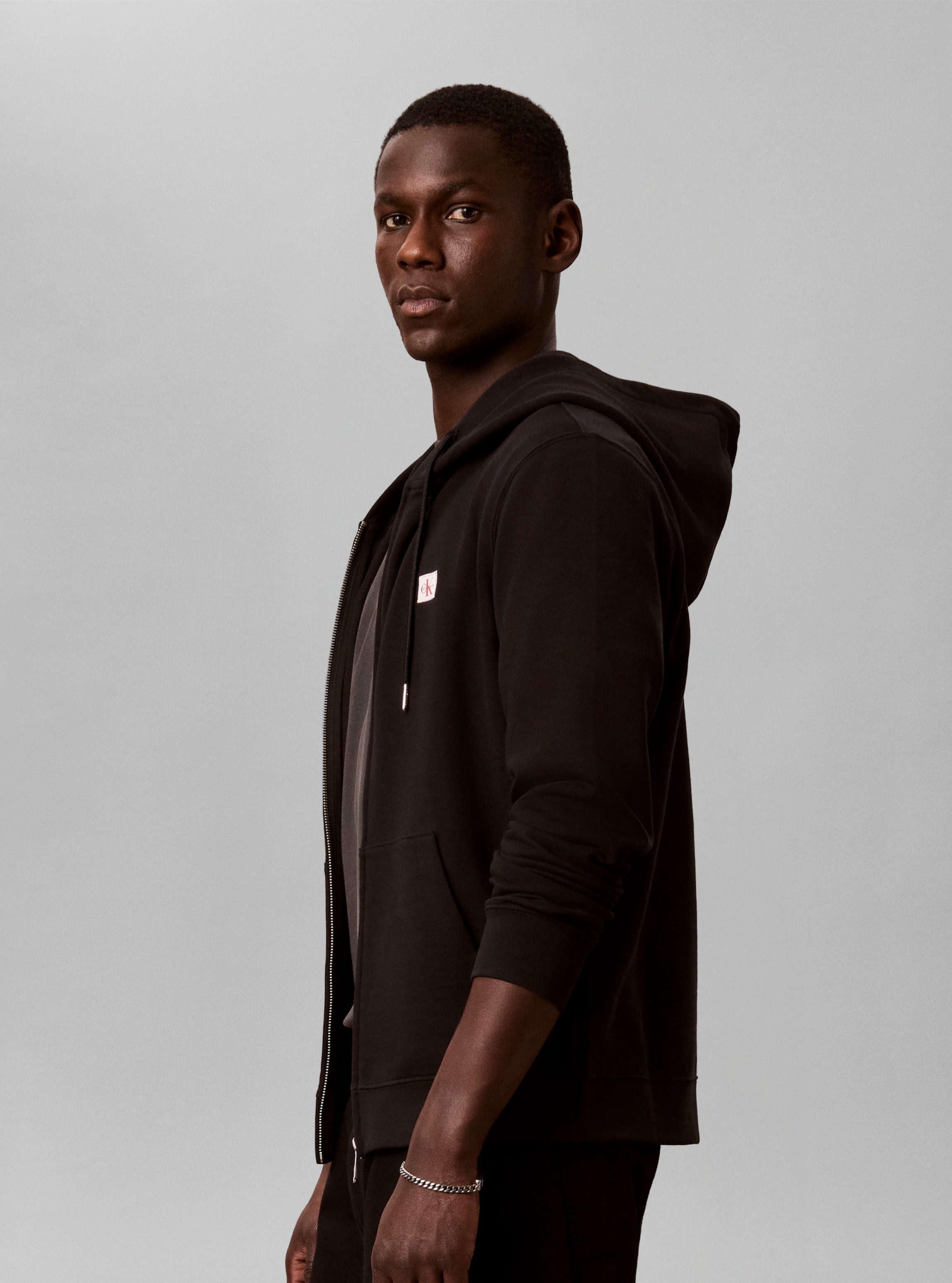 Calvin Klein Jeans Kapuzensweatshirt WOVEN HOODIE Regular fit mit Kapuze