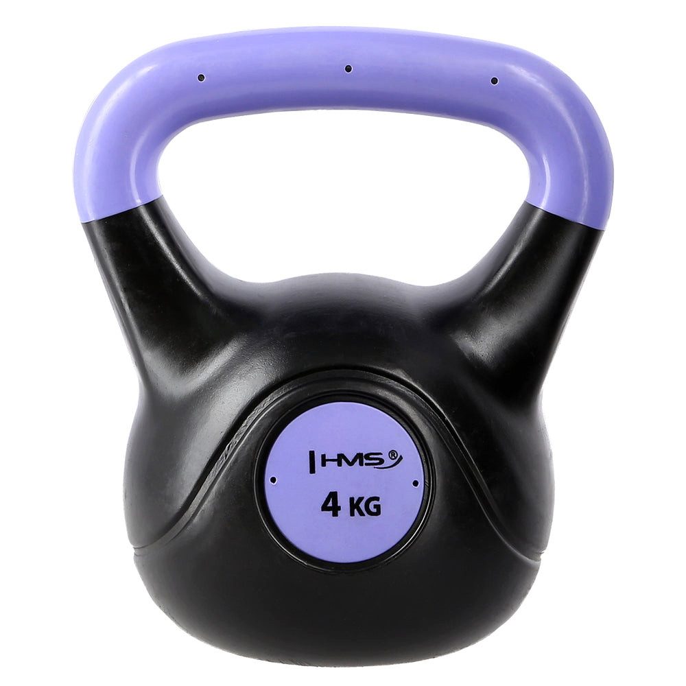 HMS Kettlebell Kugelhantel Schwunghantel, (Spar-Set, 18 x 21 cm standsicher), Zementfüllung, PE-Ummantelung, ergonomischer Griff