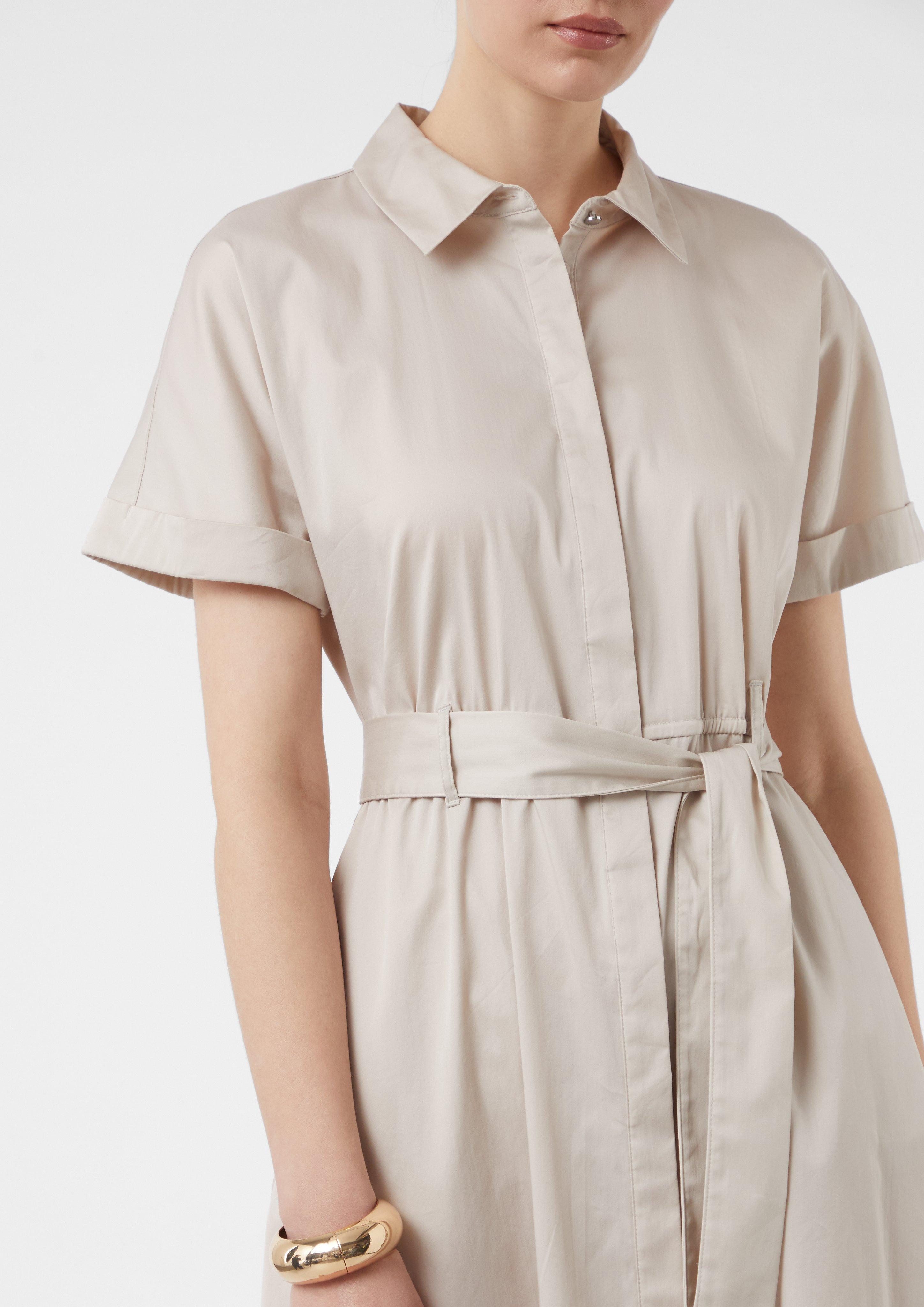 Comma Maxikleid Midikleid aus Popeline mit günstig online kaufen