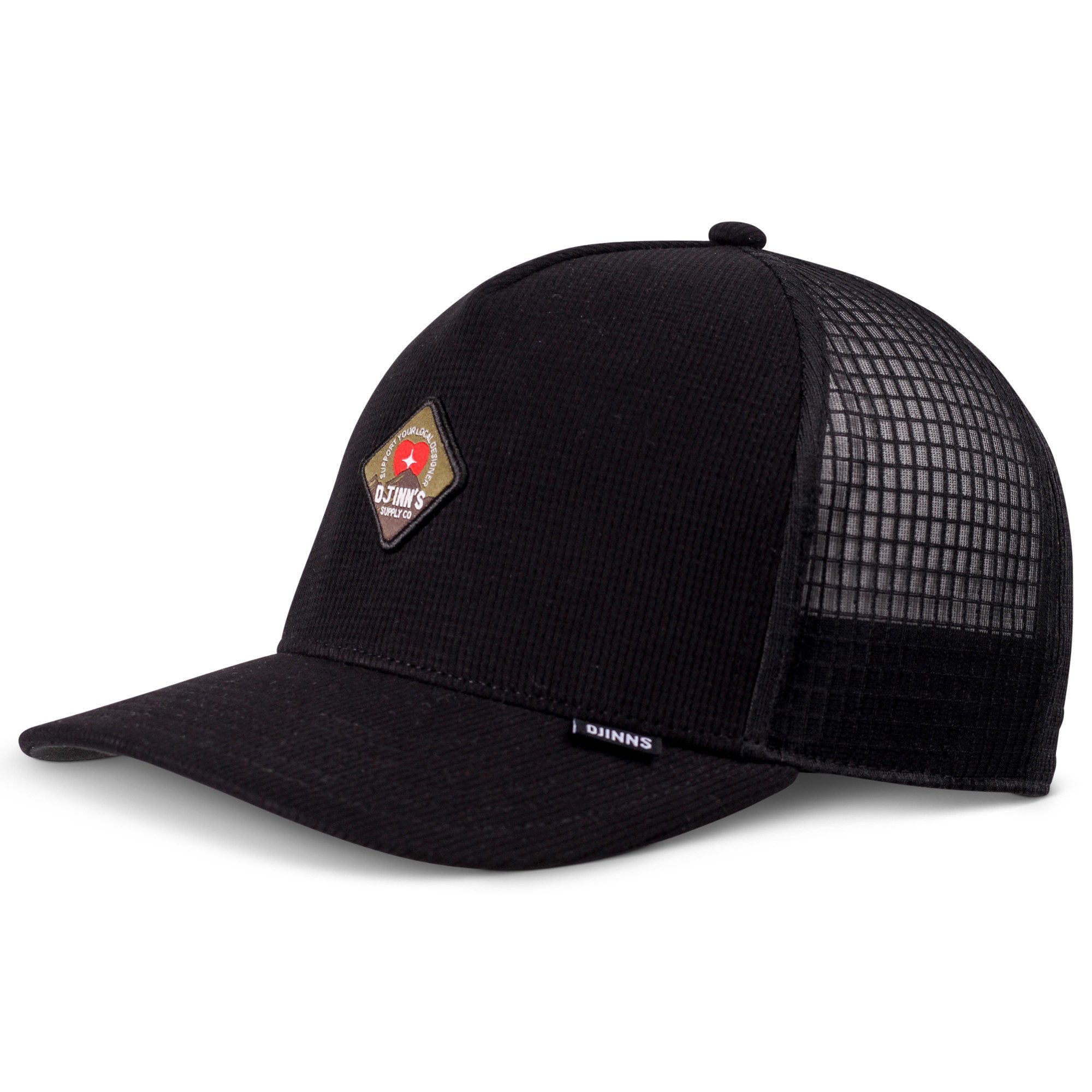 Yupoong Unisex Trucker Kappe Basecap Baseballkappe Schirmmütze Schwarz