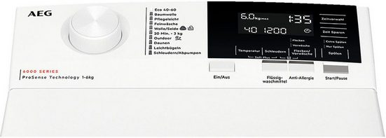 AEG Waschmaschine Toplader 6000 LTR6A360TL - Display