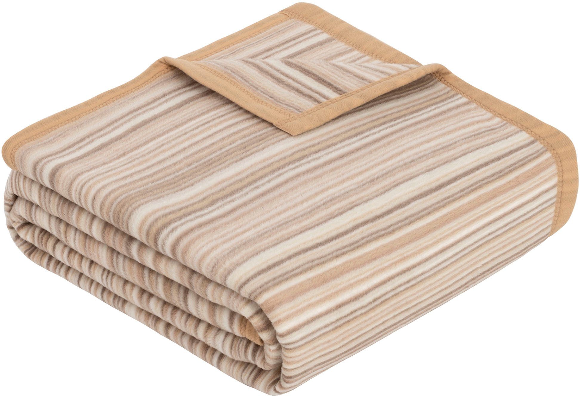 Wohndecke Jacquard Decke Malang, IBENA, mit filigranen Streifen, made in Eu günstig online kaufen