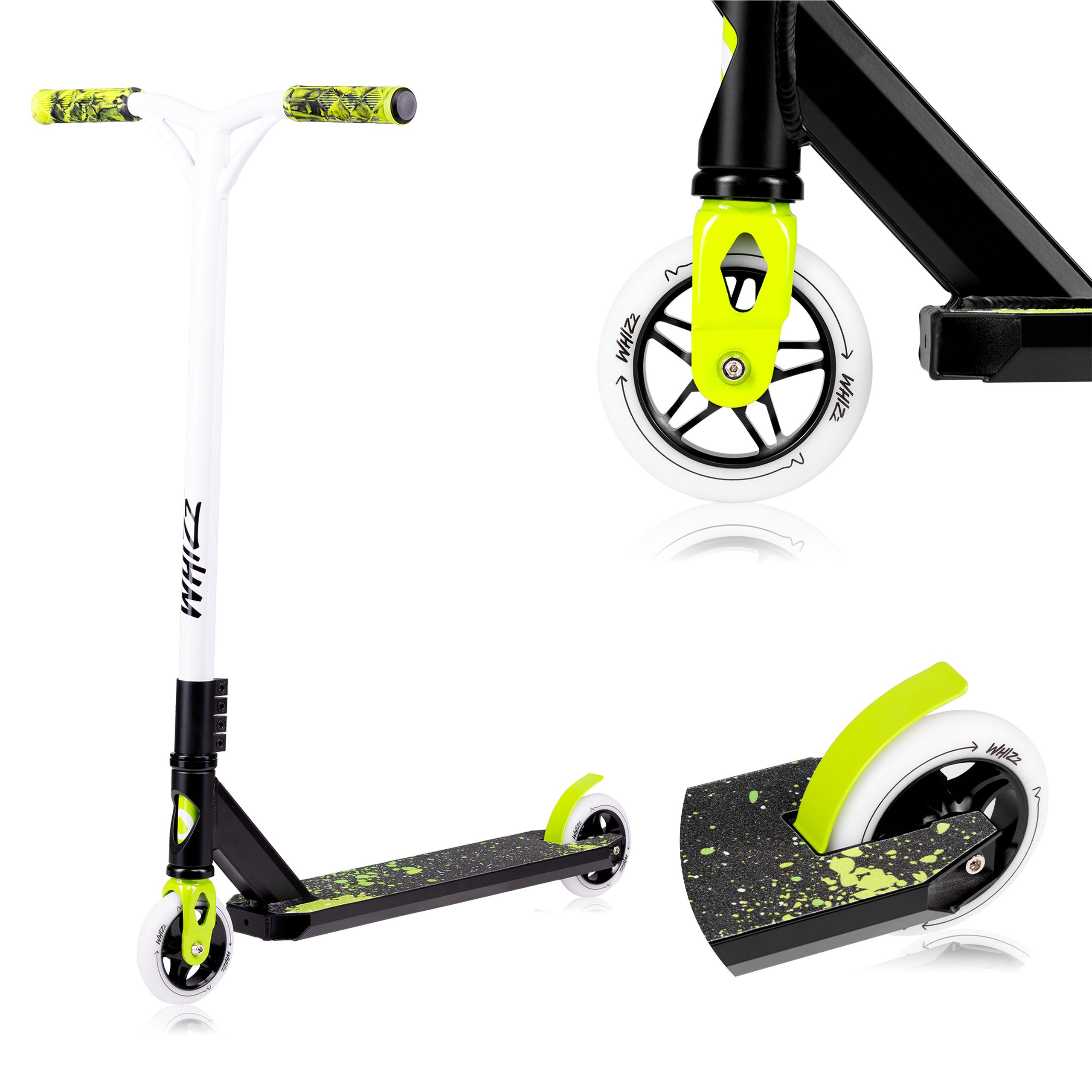 lionelo Cityroller WHIZZ, (Set, Set), Kickscooter Stuntscooter 360° Lenkung mit ABEC 9