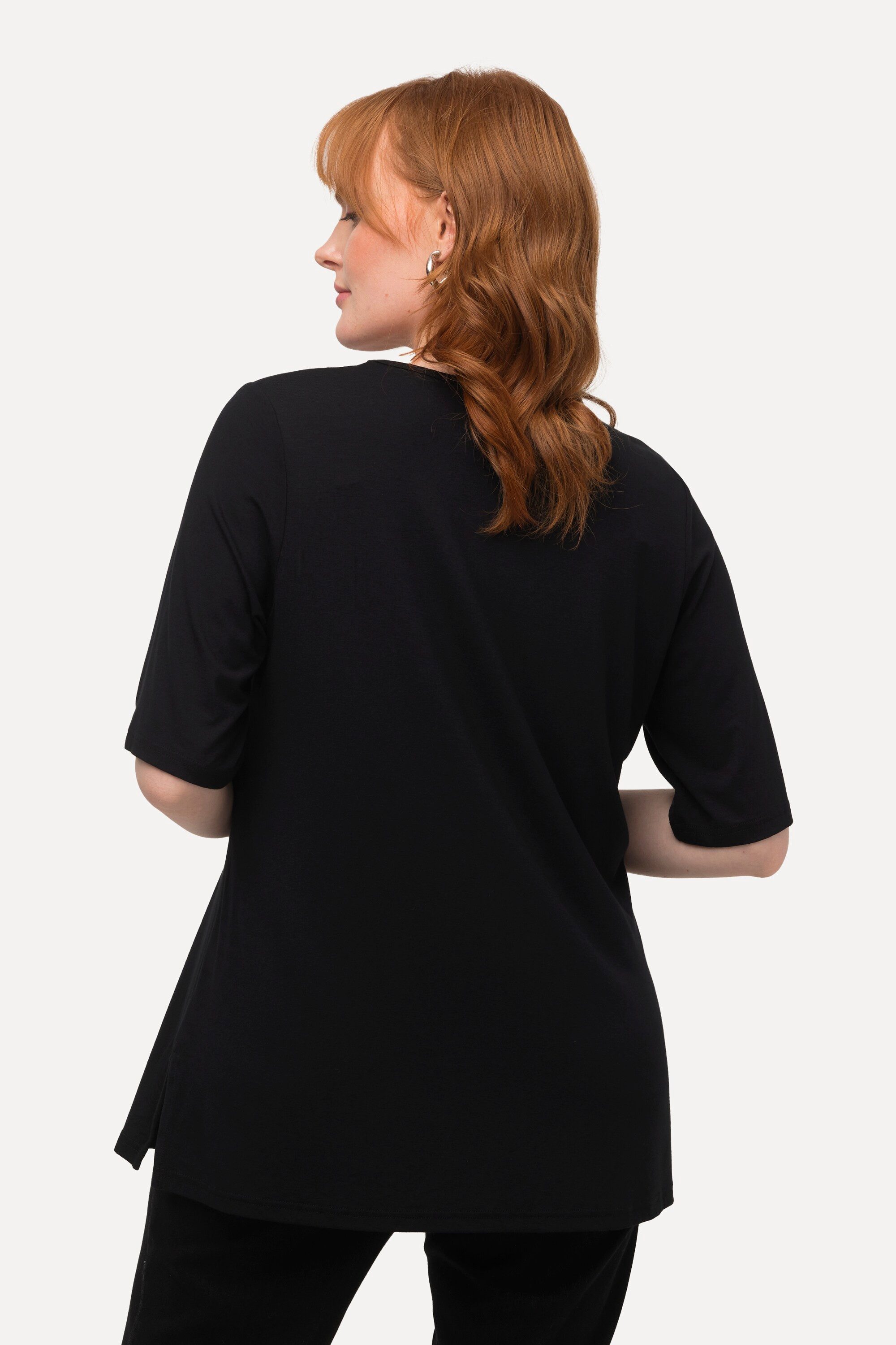 Ulla Popken T-Shirt Shirt 1/2 Arm Doublelayer