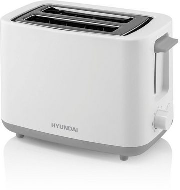 Hyundai Toaster TO261, 2 Schlitze, für 2 Scheiben, 700 W, 7 Leistungsstufen, STOP Taste, Krümelschublade