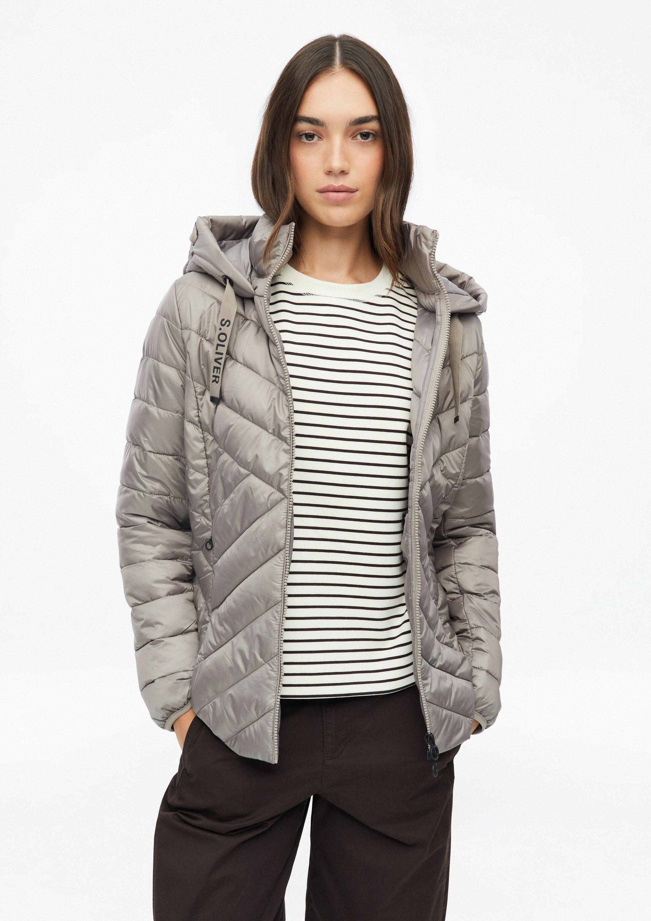 s.Oliver Funktionsjacke Outdoor-Jacke Leichte Steppjacke mit Kapuze