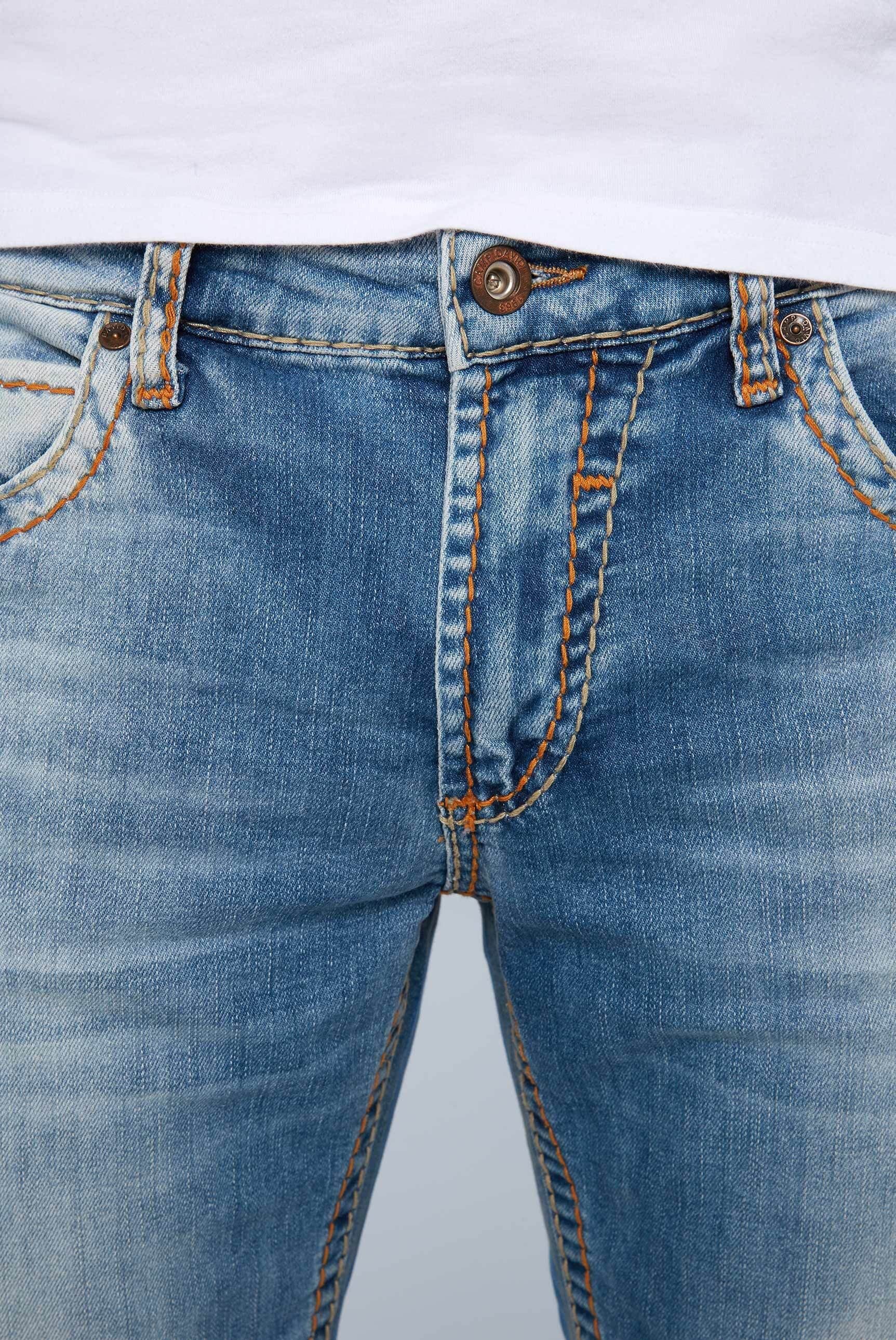breiten DAVID Regular-fit-Jeans CAMP Nähten mit