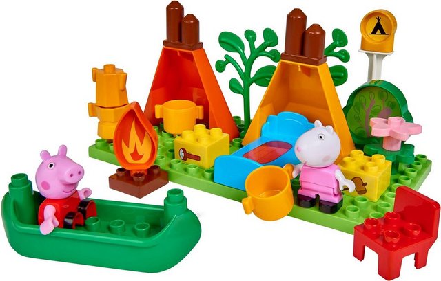 Image of BIG Konstruktions-Spielset »BIG-Bloxx Peppa Pig Camping Set«, (25 St)