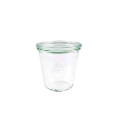 WECK Vorratsdose Sturzglas 290 ml hoch 10 cm Rand 6er Set, Glas