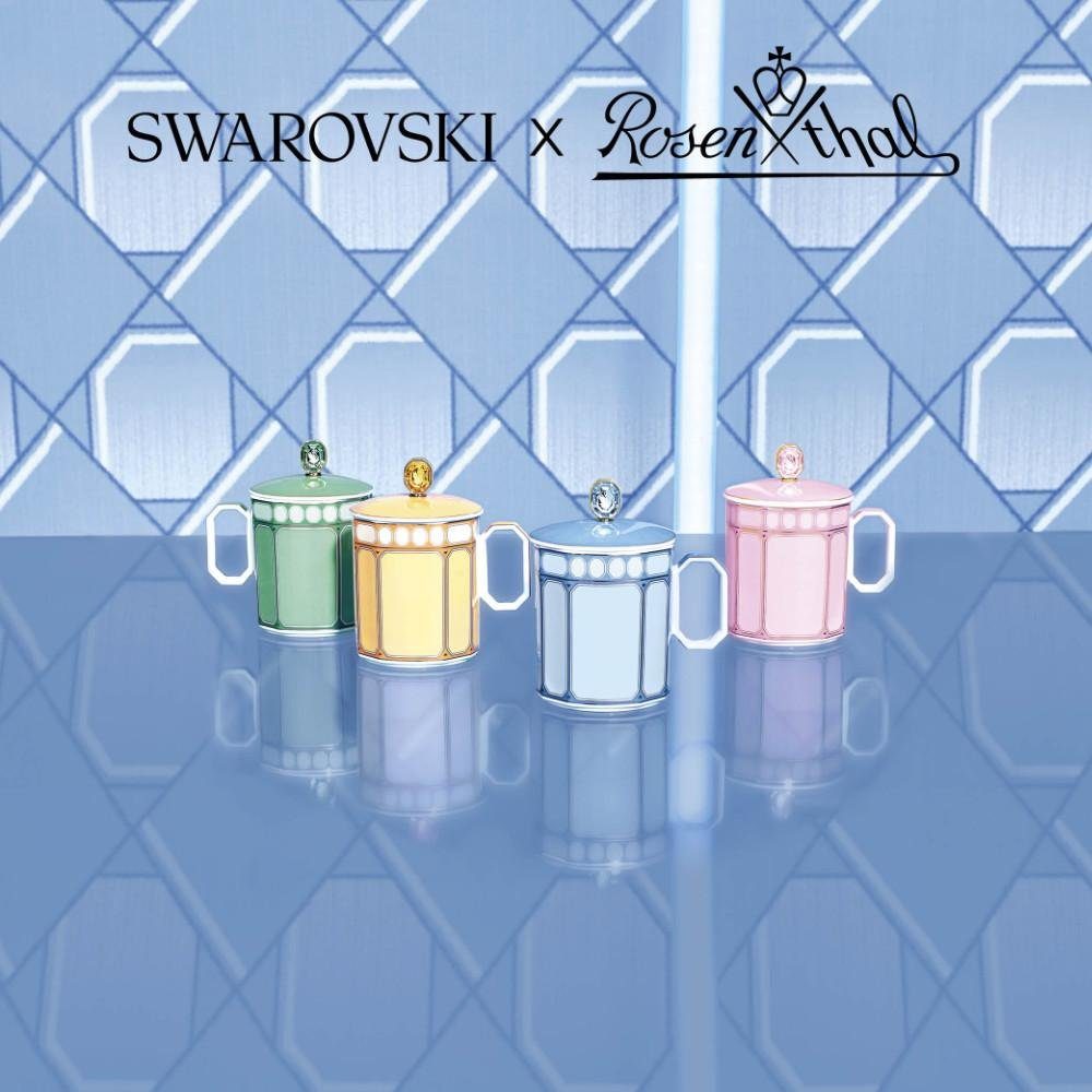 Azure Signum Swarovski Frühstücksteller Brotteller (18cm) x Rosenthal