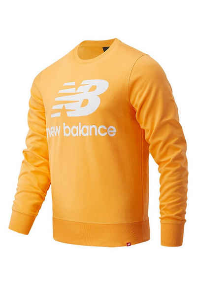 New Balance Sweater »New Balance Herren Crewneck ESSENIALS STACKED LOGO CREW MT03560 HAB Orange«