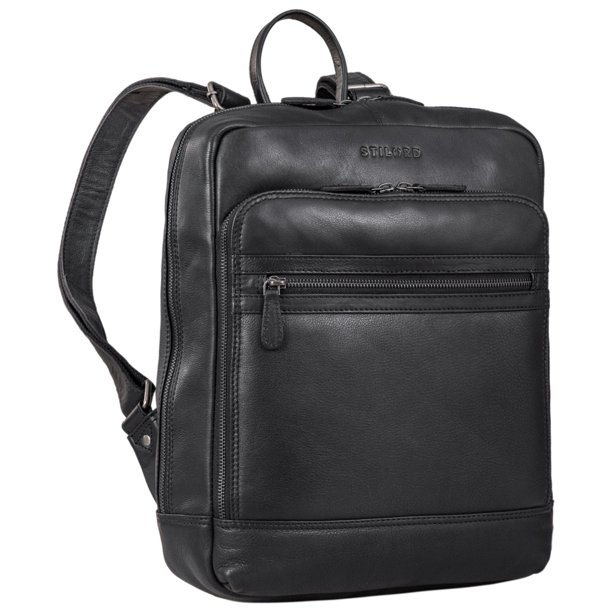 STILORD Notebookrucksack "Sebastian" Business Rucksack Leder