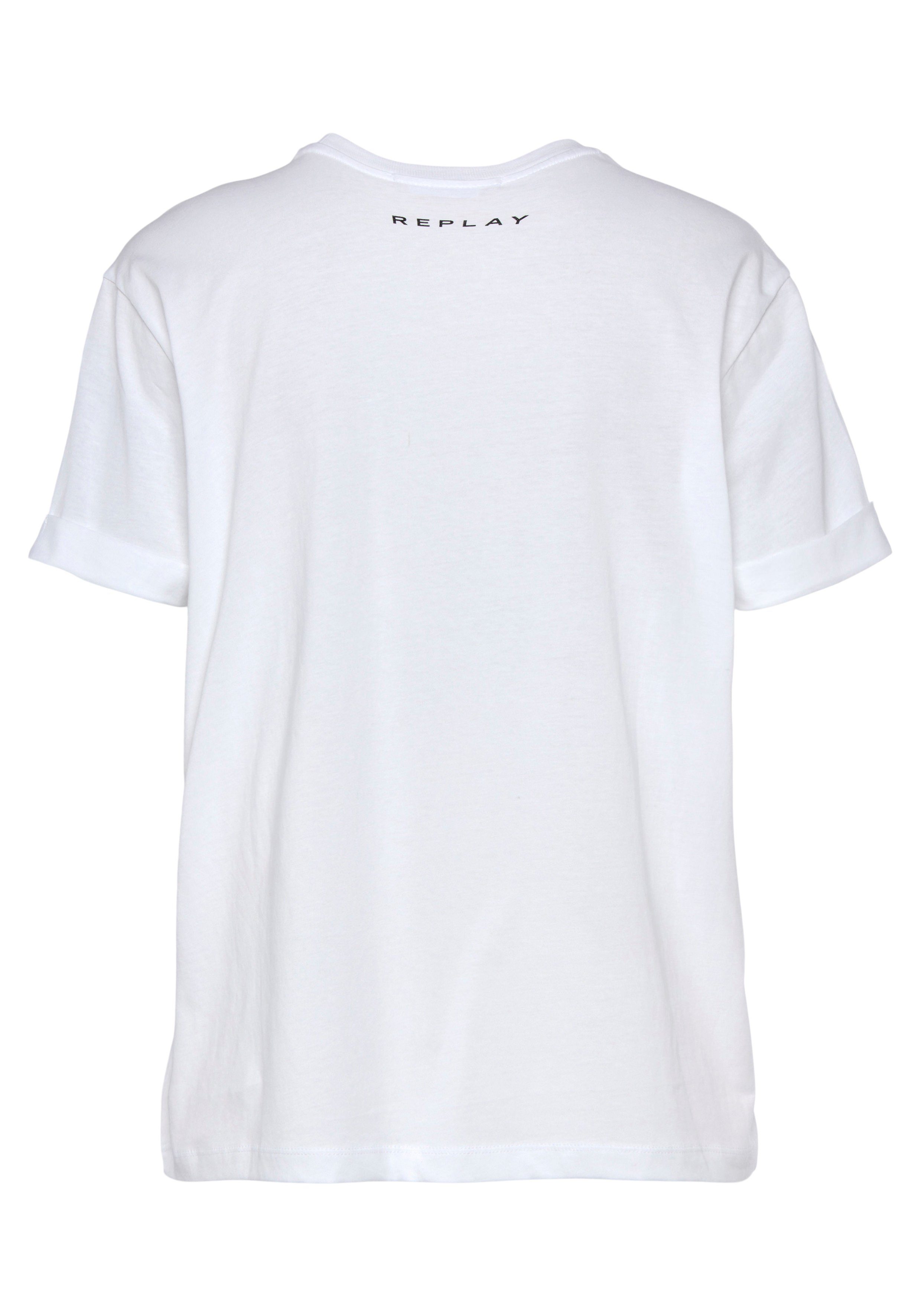 white T-Shirt Replay