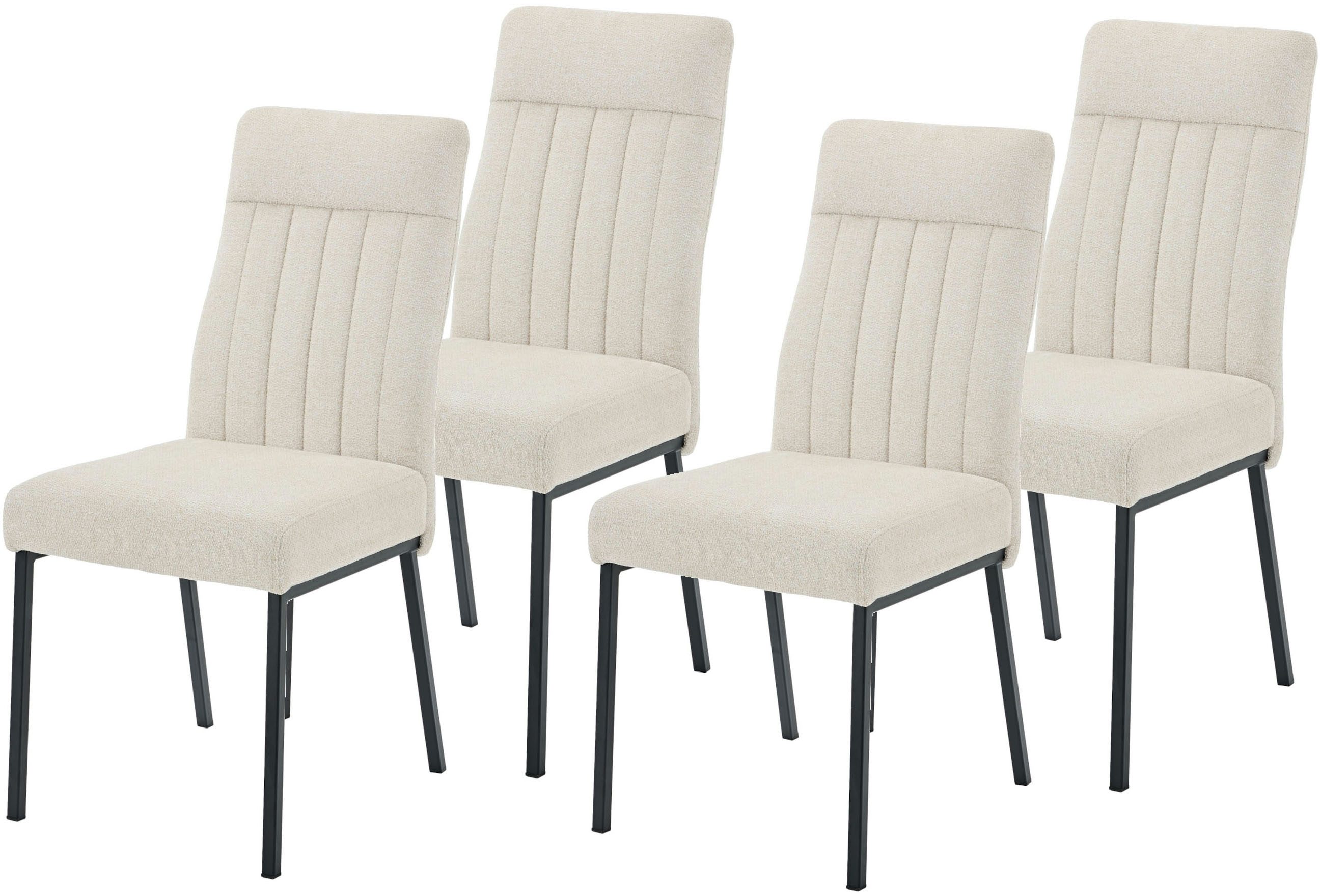 HELA 4-Fußstuhl CATANIA (Set, 4 St), 4-Fuß, Federkorb, Vierkantrohrgestell, 140kg belastbar