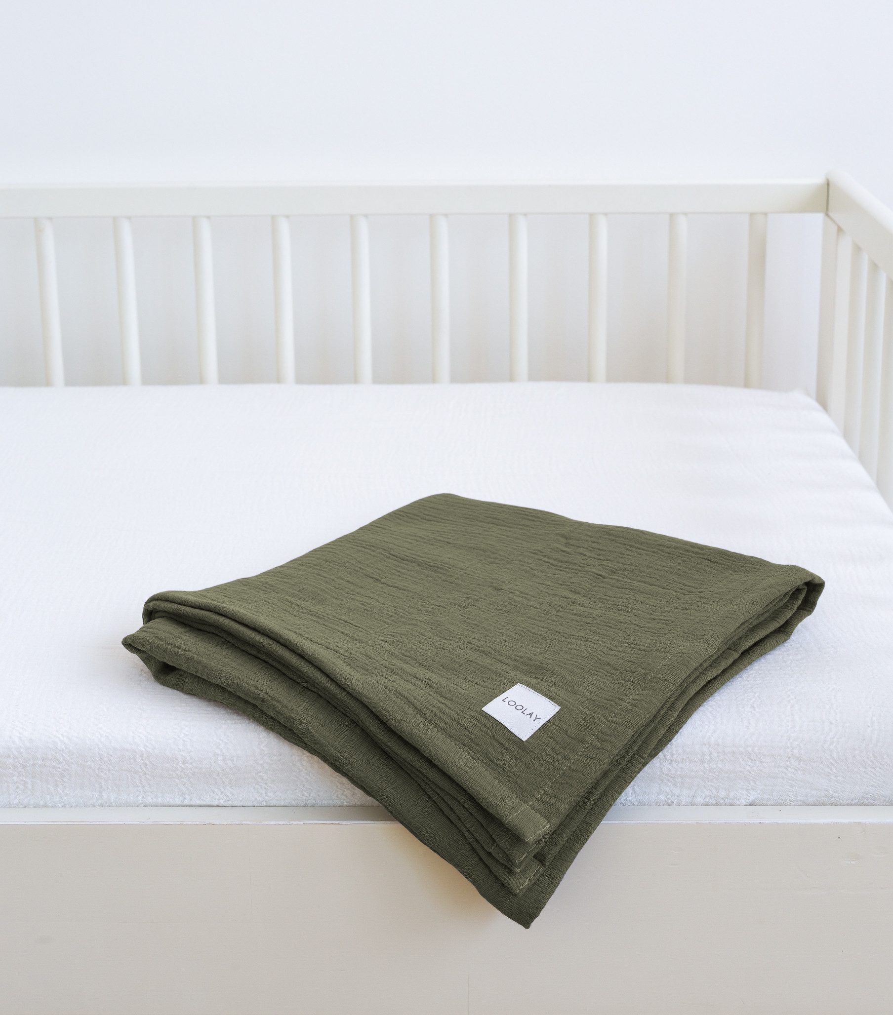 Babydecke Babydecke Musselin Baumwolle Tagesdecke Decke 95x95 120x120 150x200 cm, Loolay, LOOLAY Musselin Tagesdecke, atmungsaktiv, weich & leicht!