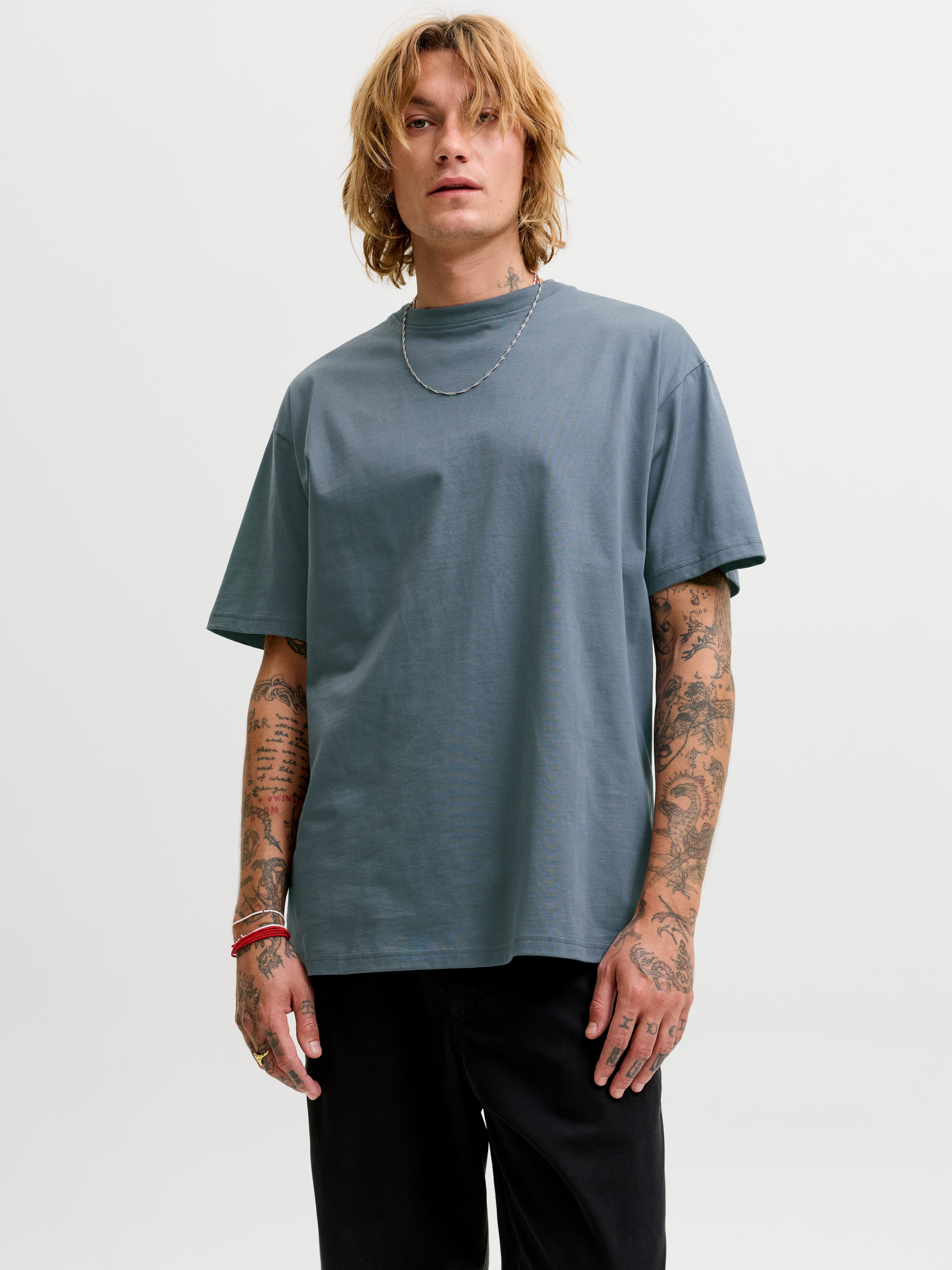 Jack & Jones Rundhalsshirt JJEORGANIC RELAXED TEE SS O-NECK NOOS Baumwolle, relaxed fit