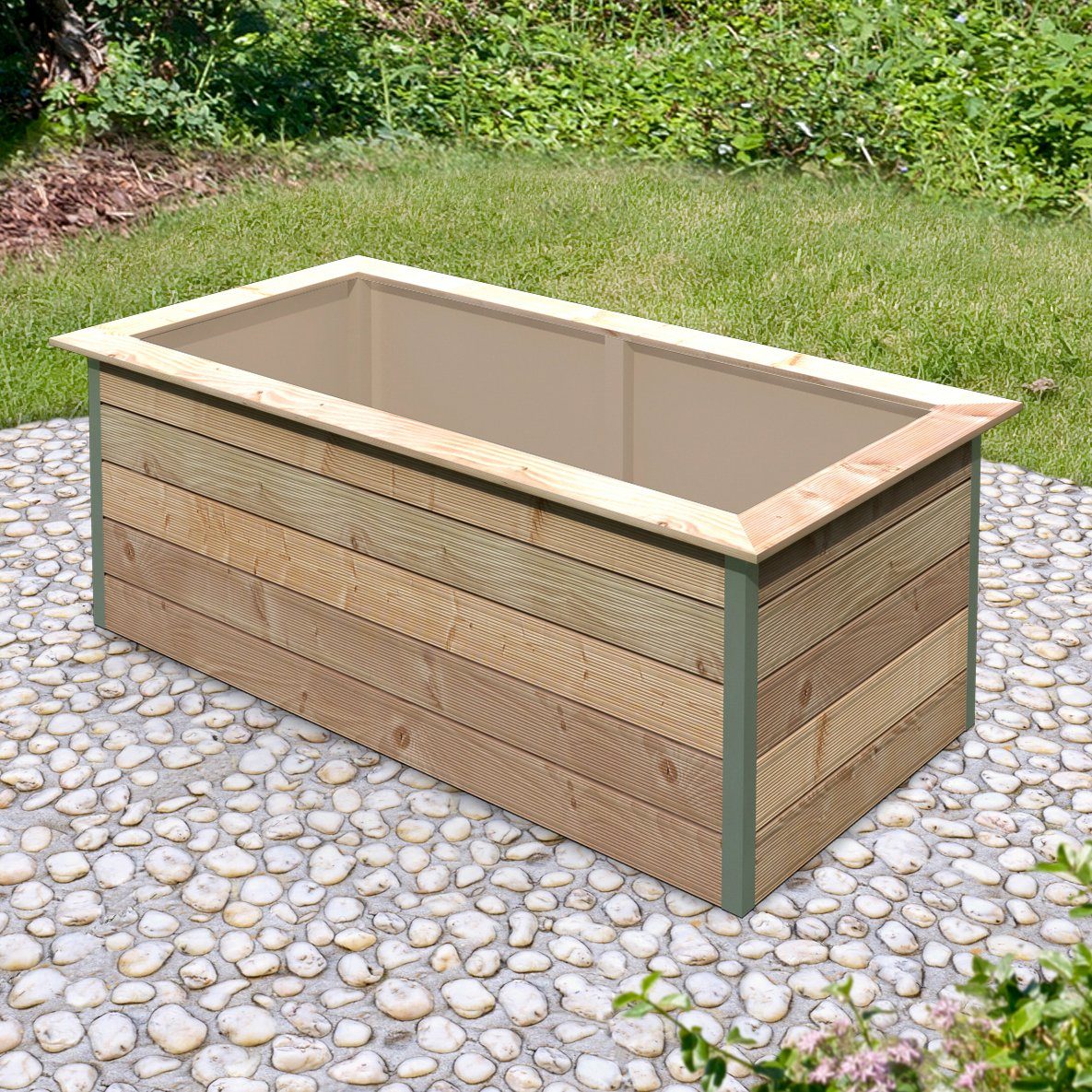 KARIBU Hochbeet »2«, BxTxH 217x113x78 cm, Douglasie online kaufen OTTO