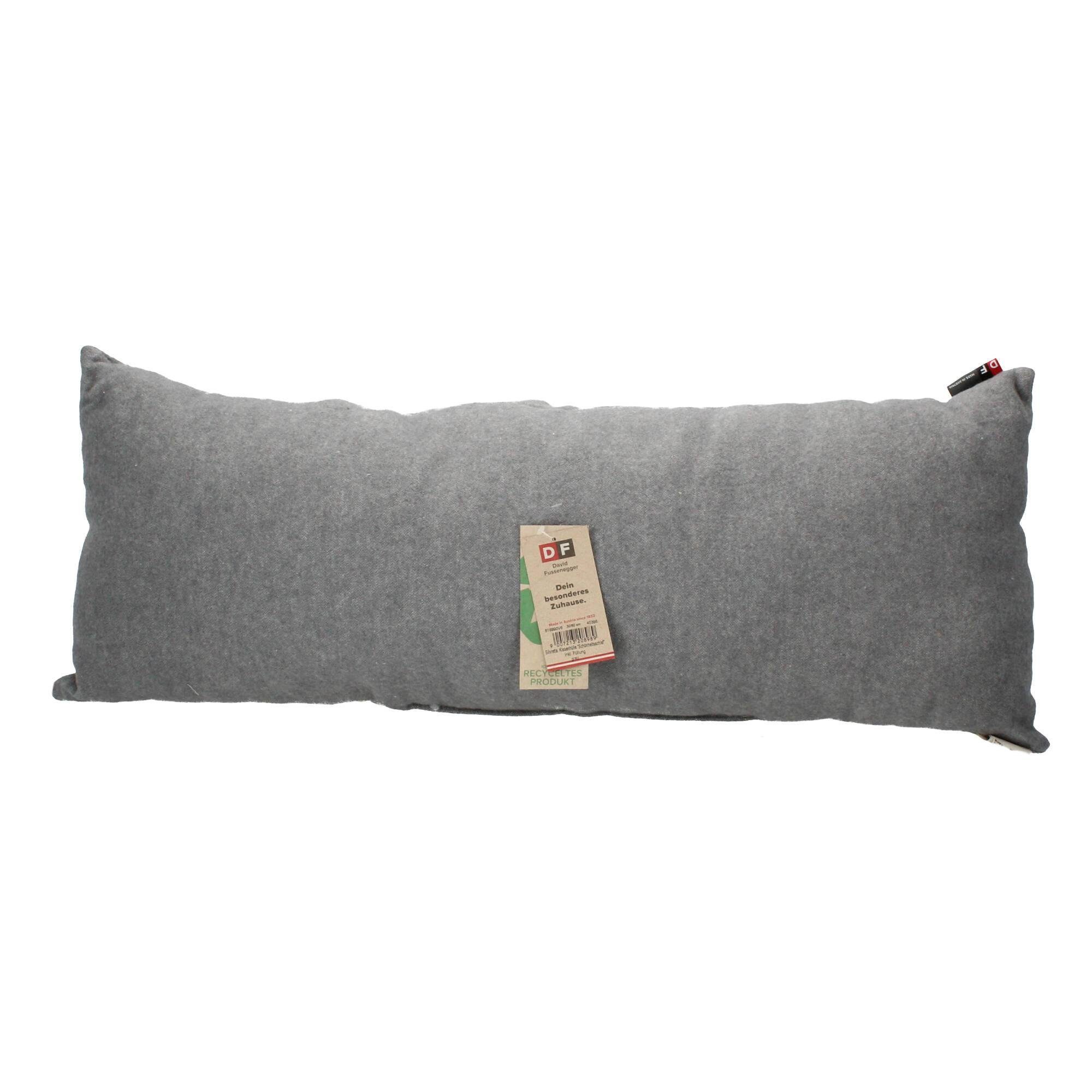 DAVID FUSSENEGGER Kopfkissen Fussenegger Dekokissen Kuschelkissen Schönheitsschlaf 30x80 cm grau, Kopfkissen, Rückenschläfer, Seitenschläfer