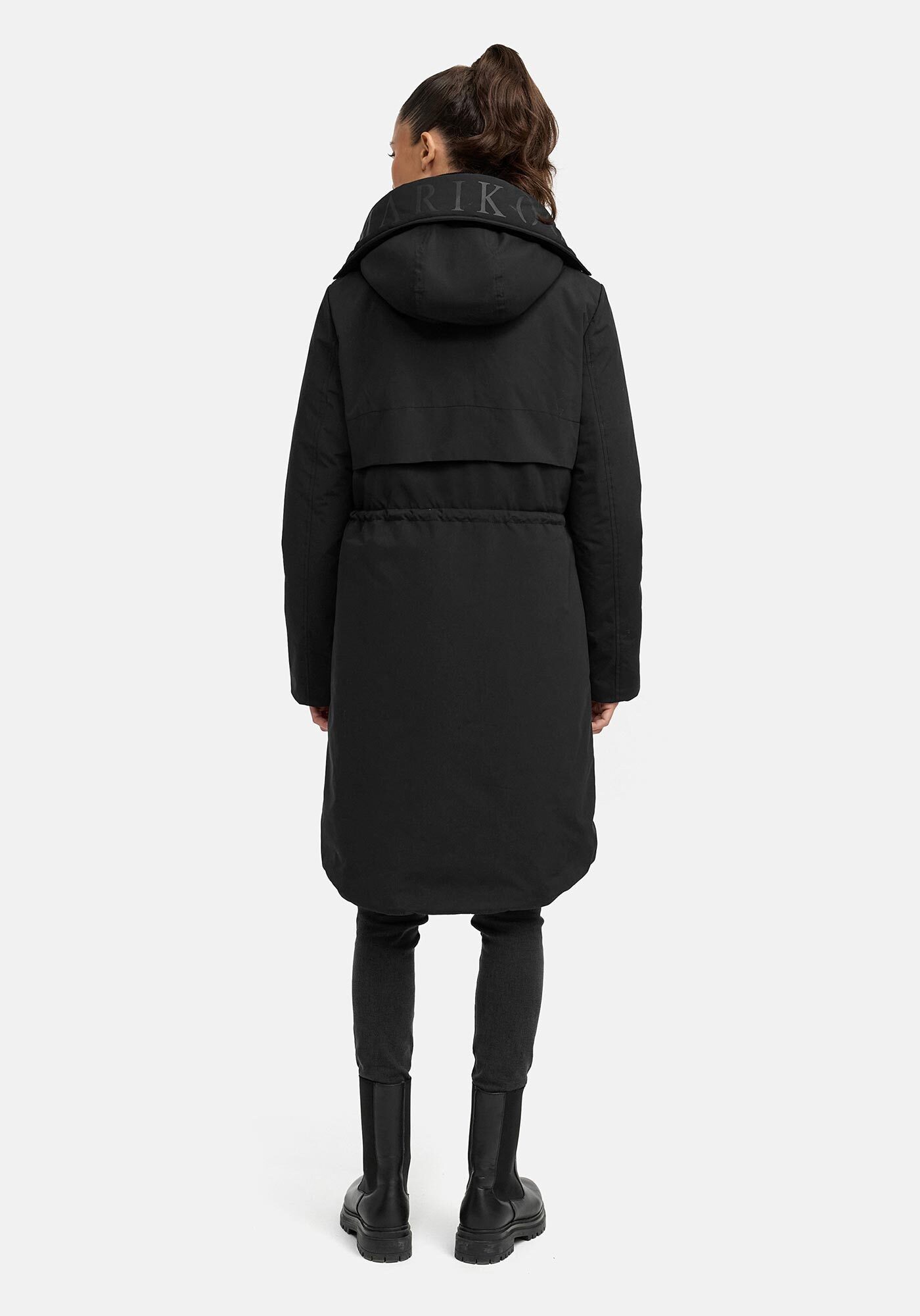 Marikoo Winterjacke Anoukaa langer Parka mit abnehmbarer Kapuze – Bild 4 von 5
