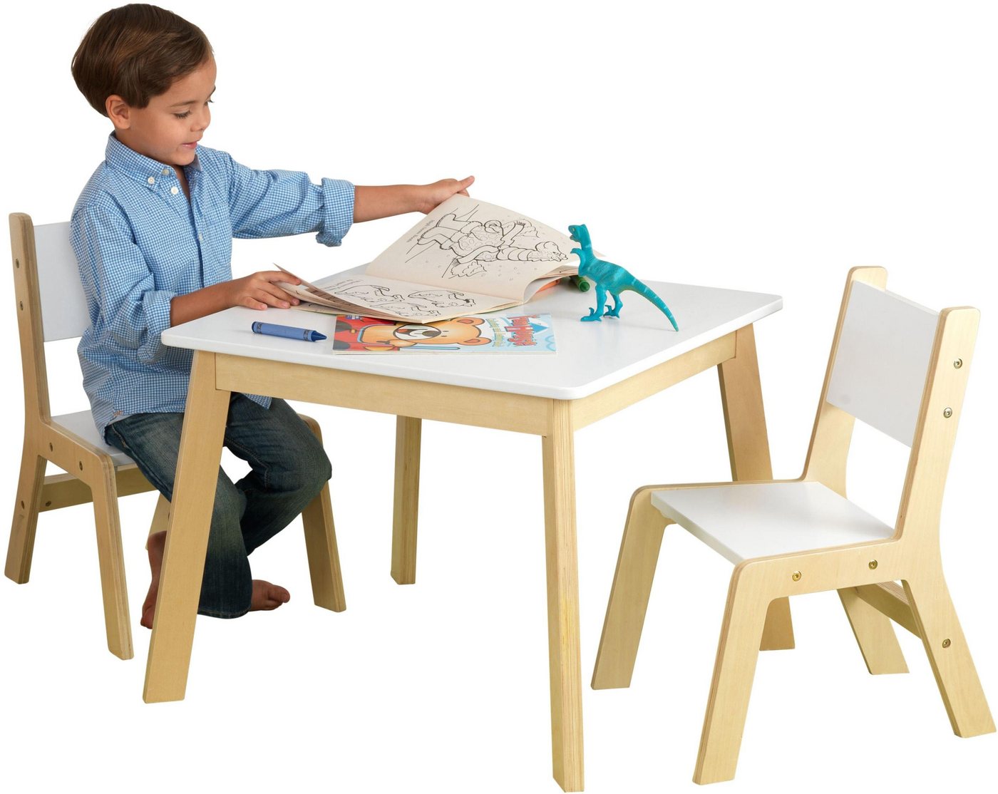 KidKraft® Kindersitzgruppe »Moderner Tisch mit 2 Stühlen«, (3-tlg)-HomeTrends