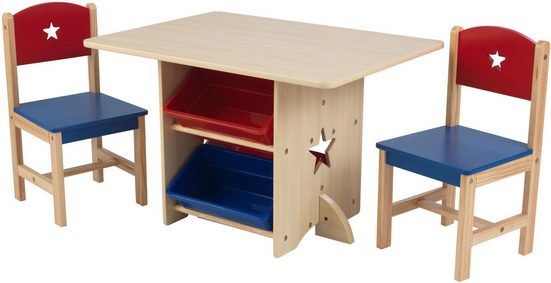 KidKraft Kindersitzgruppe Tisch Mit Aufbewahrungsboxen