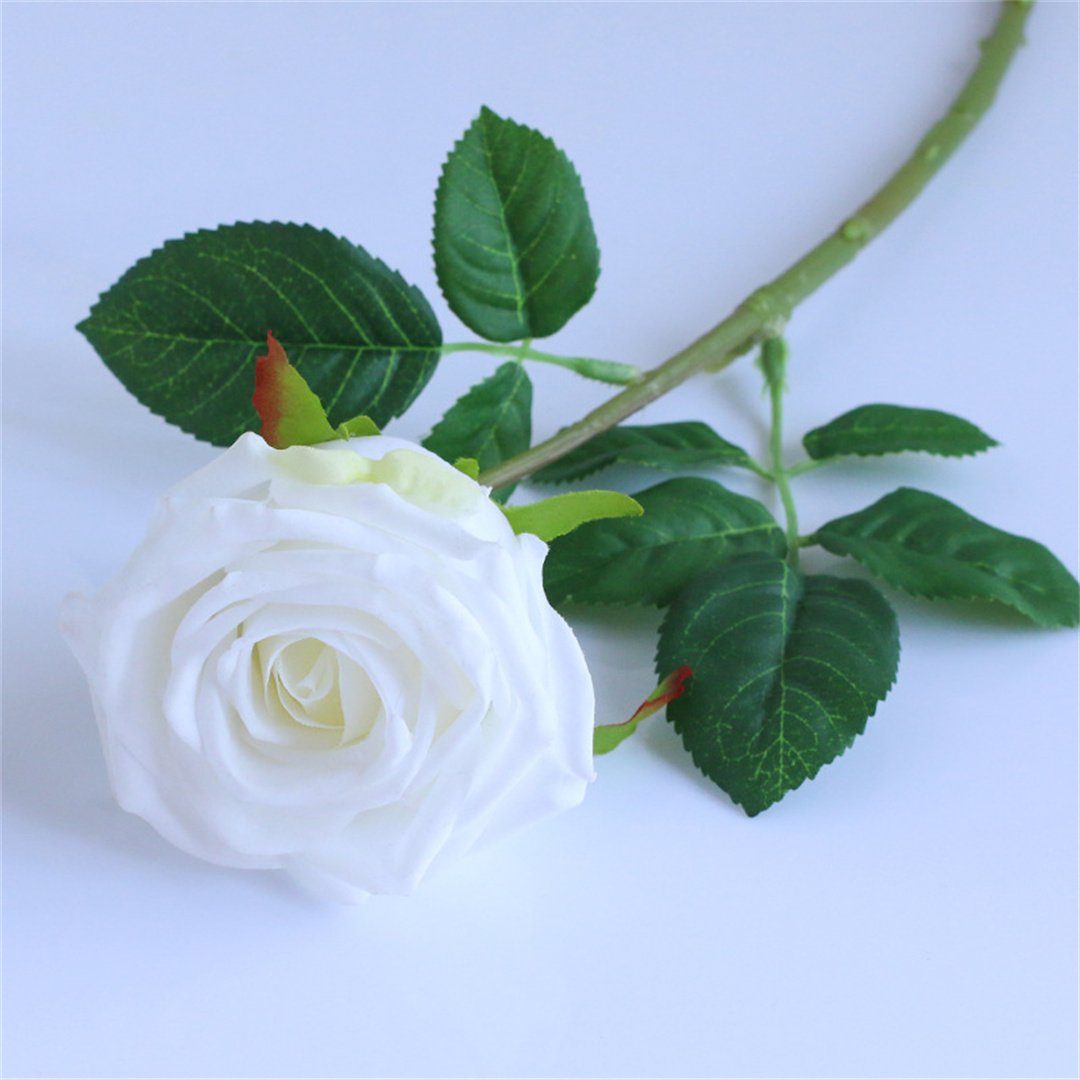 Kunstblumenstrauß Simulierte künstliche Rosen, L.Ru UG, Heimtextilien, europäische Mondrose, künstliche Blume