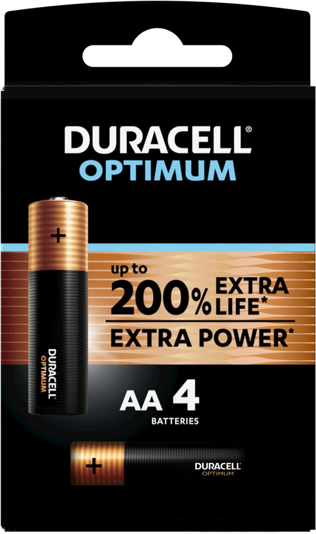 Duracell MN1500 Optimum AA 4er Blister Batterie