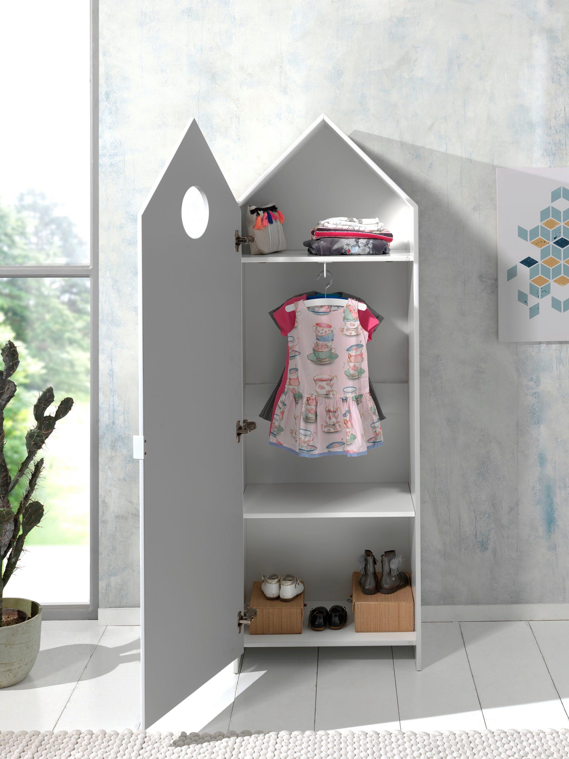 Vipack Kleiderschrank Casami, mit Soft-Close, viel Stauraum, TOP modern (B/H/T ca. 57,6x171,3x37cm, verschiedene Farben, Strandhaus-Optik) als Kleider-/Wäscheschrank nutzbar, universell einsetzbar