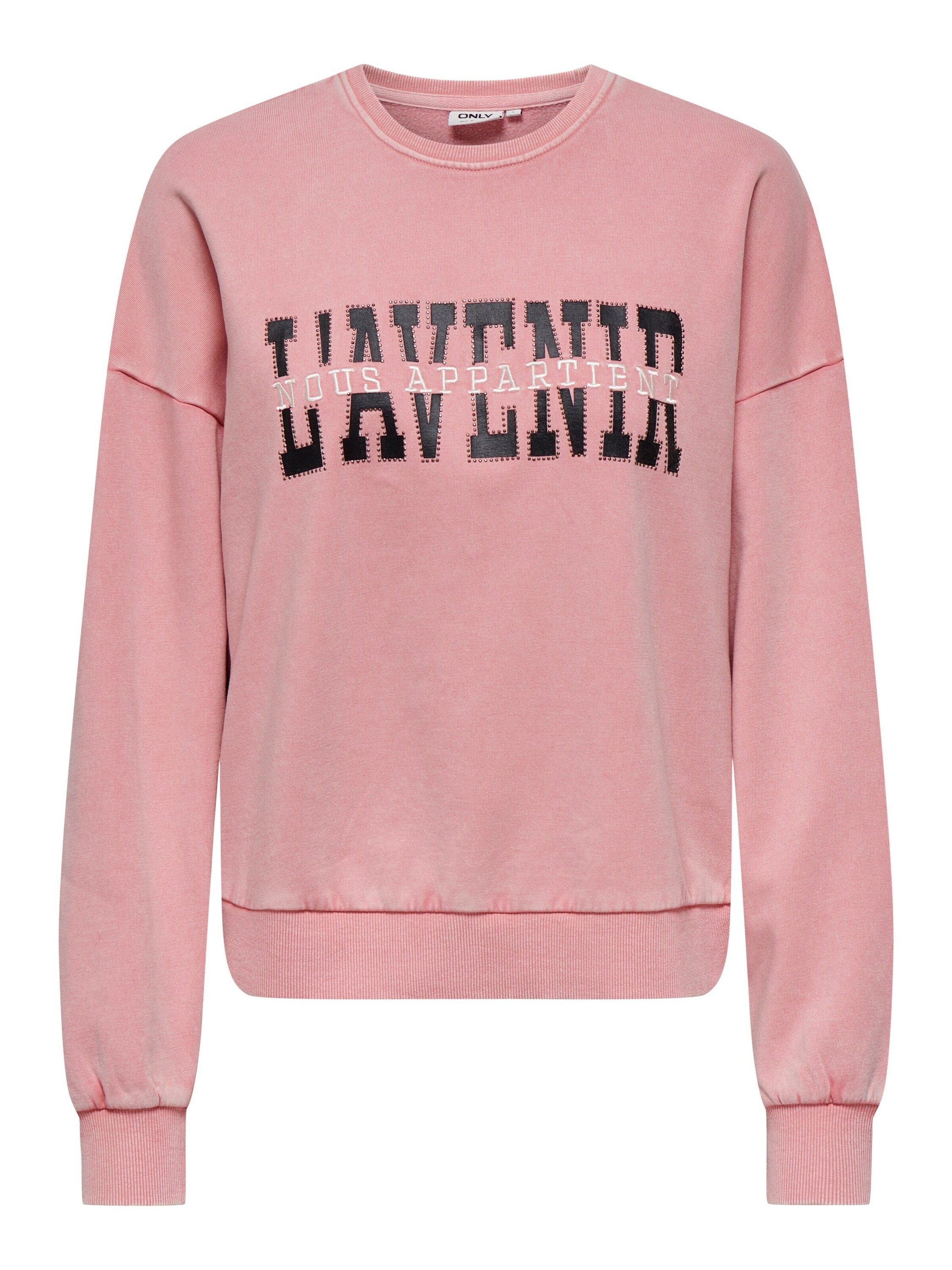 ONLY Sweatshirt ONLPENELOPE L/S BEADS O-NECK günstig online kaufen