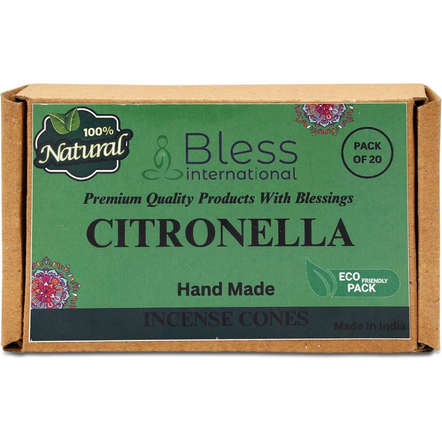 LuxusKollektion Räucherhaus Räucherkegel Citronella 20 Stück Yoga Citronella Pack Of 20 Cones
