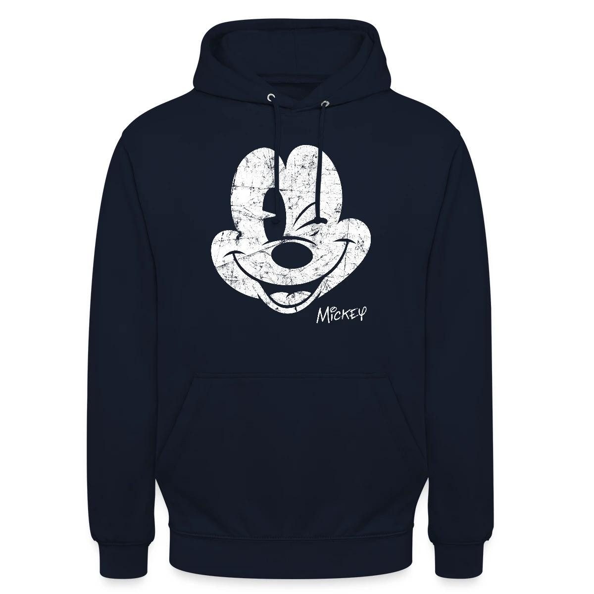 Hoodie Mickey & Minnie Retro Mickey Mouse Zwinkernd Unisex Hoodie