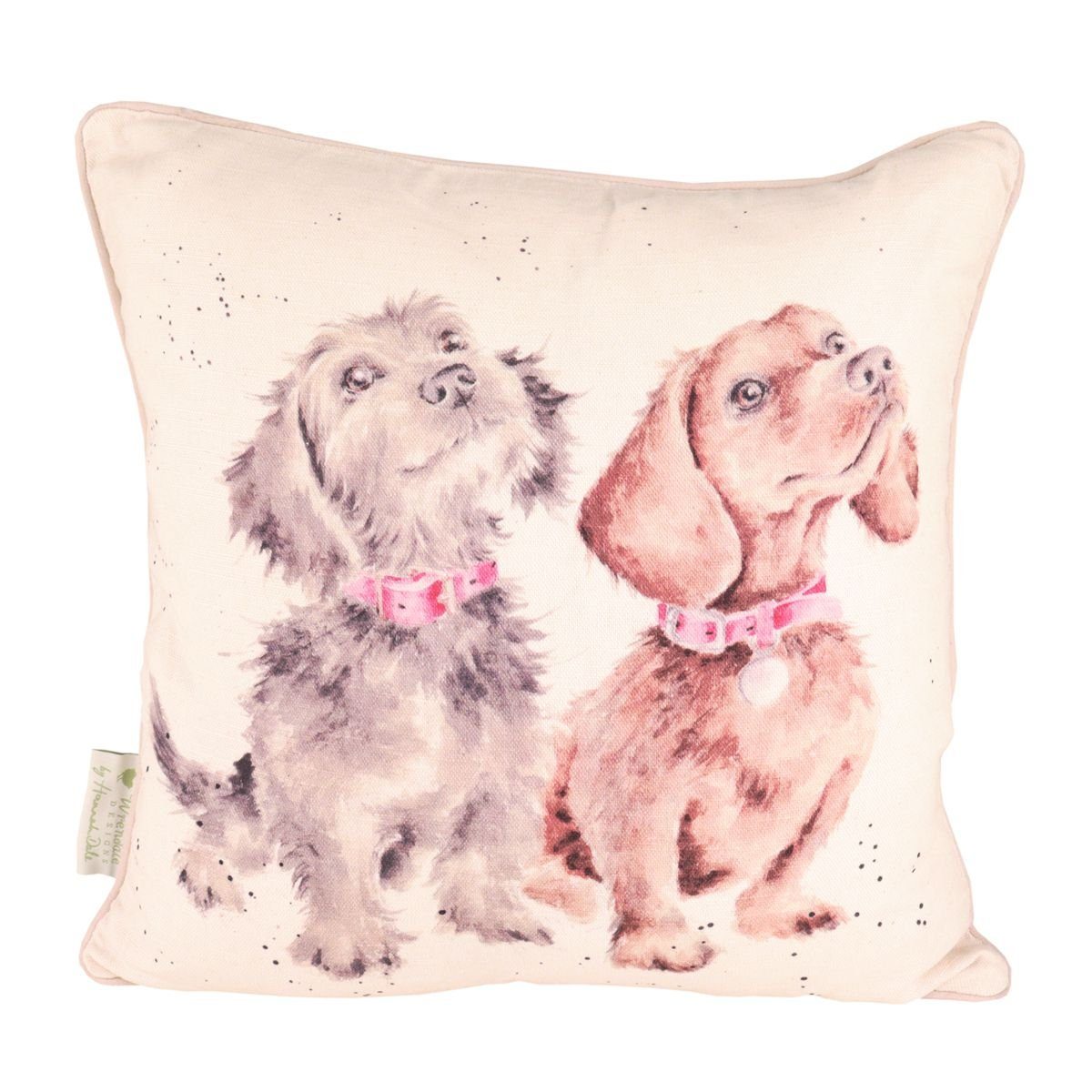 Dekokissen Wrendale Designs Baumwoll-Leinen Kissen Hunde Welpen