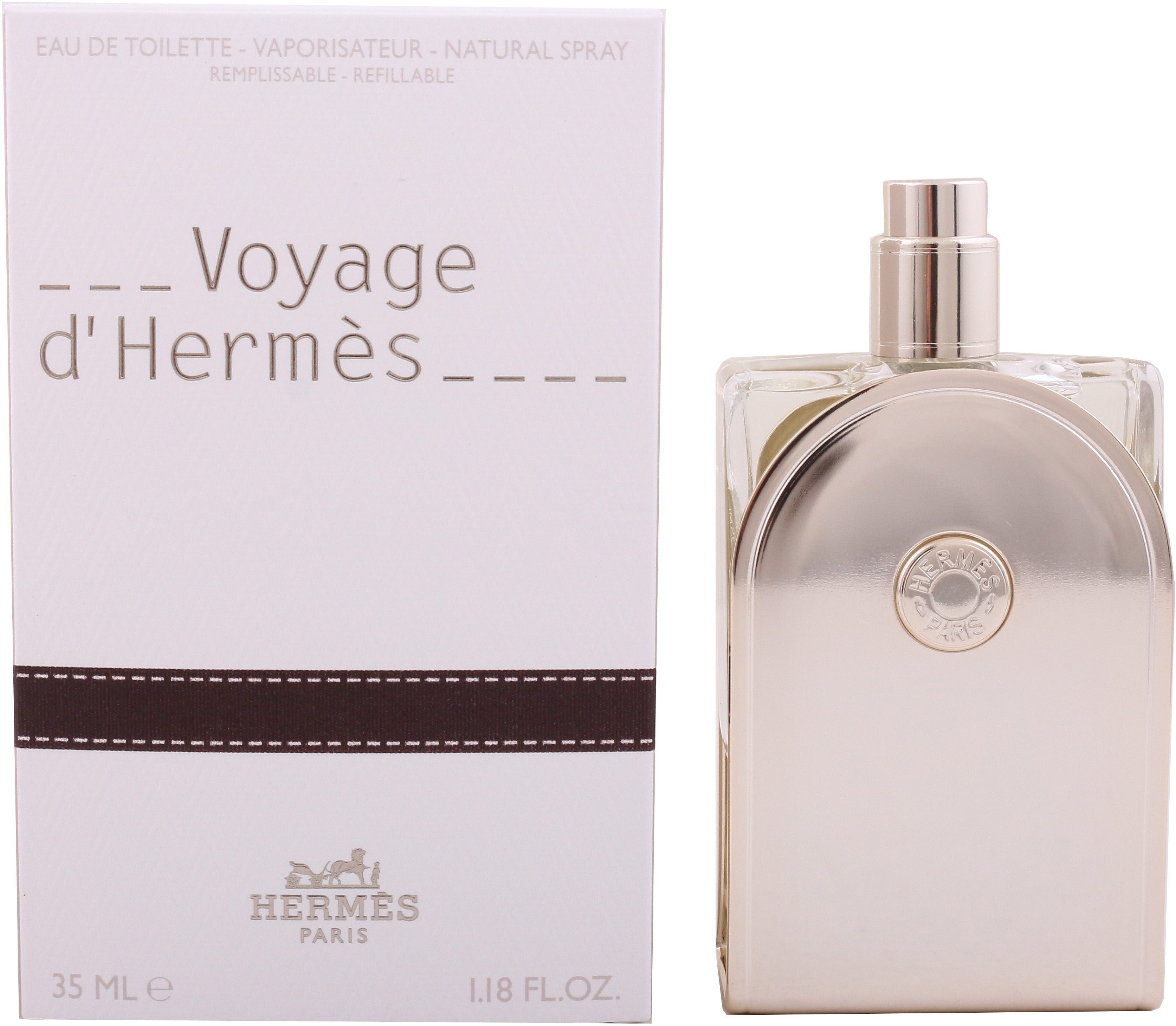 HERMÈS Eau de Toilette Voyage D'Hermes, Blumiger Unisex-Duft mit Zitrusfrüchten, Tee, Hedione, Holz & Moschus.