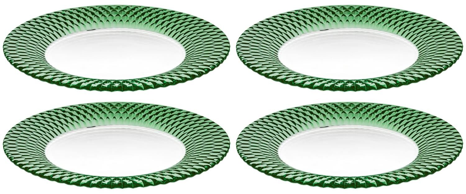 Villeroy & Boch Platzteller Boston Coloured, Spülmaschinengeeignet, Grün, Boston, H: 2.1cm