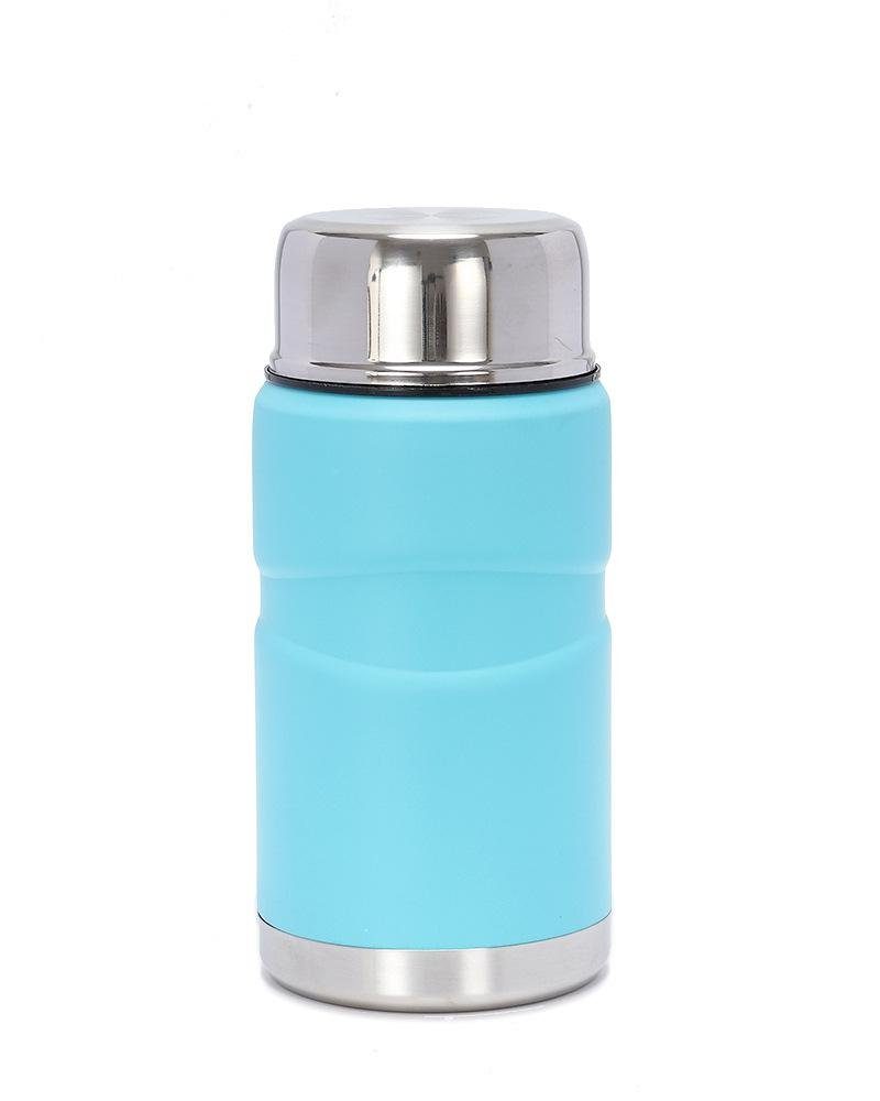 Rouemi Isolierflasche Thermobecher Becher aus Edelstahl, 750ml auslaufsicherer Trinkflasche, Heiß- und Kaltgetränke Isolierung Blau