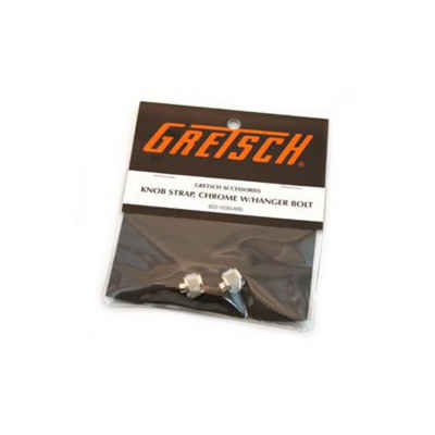 Gretsch E-Gitarre, Gurtknopf inkl. Schraube Chrome, 2 Stück, Strap Buttons Chrome - Gitarren Ersatzteil