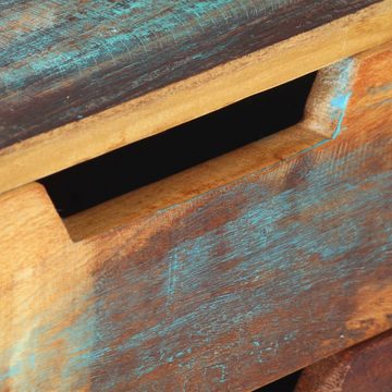 möbelando Schreibtisch 3003943 (LxBxH: 118x48x75 cm), aus Recyceltes Massivholz mit gemischtem Finish, Eisen