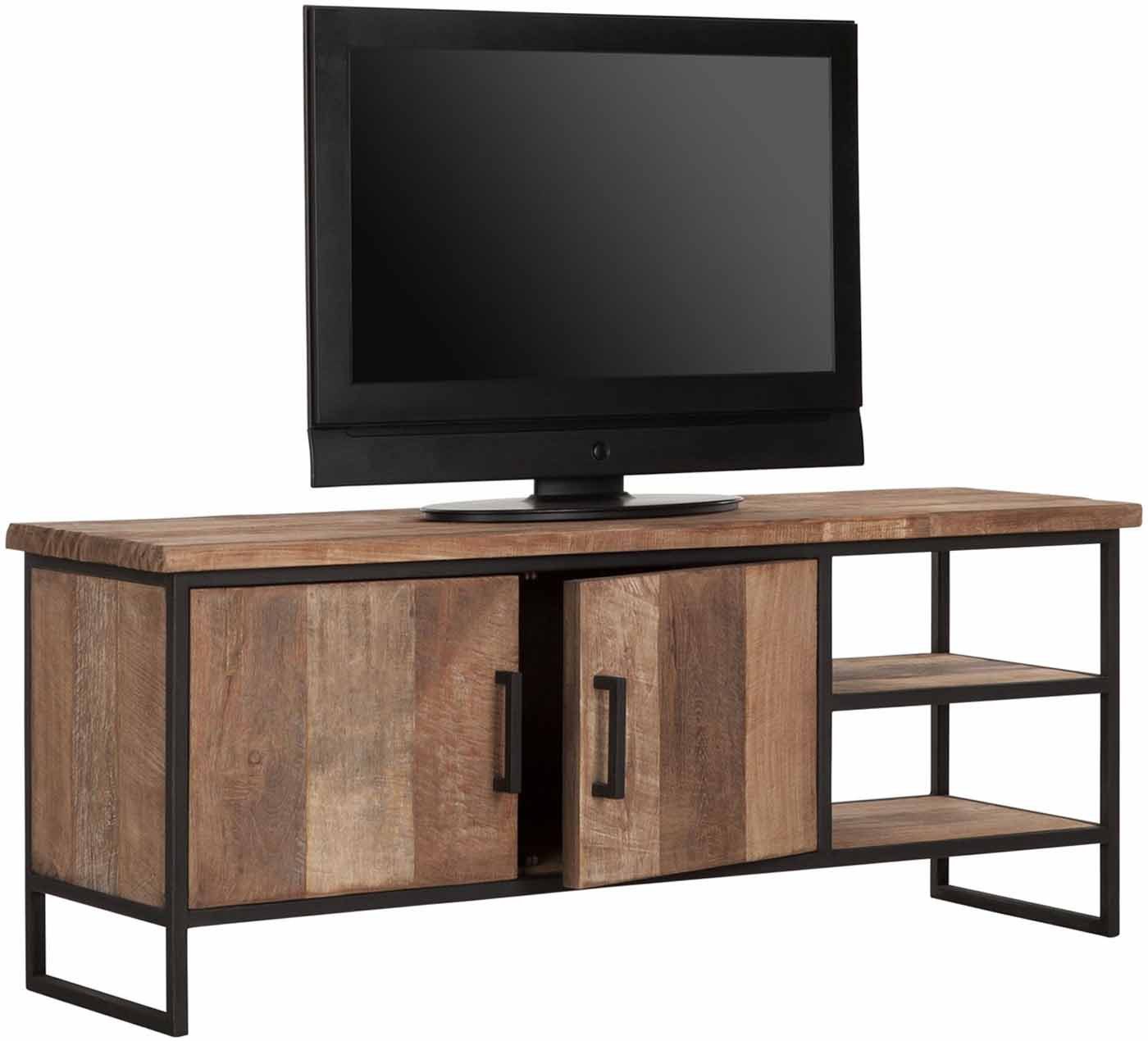 Must Living TV-Board Beam mit Türen, 140 cm Natur