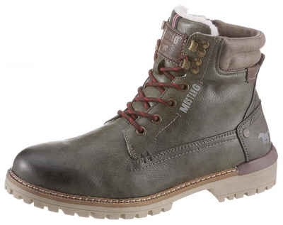 Mustang Shoes Schnürboots mit praktischem Reißverschluss Pony Boots schwarz FEMME 12