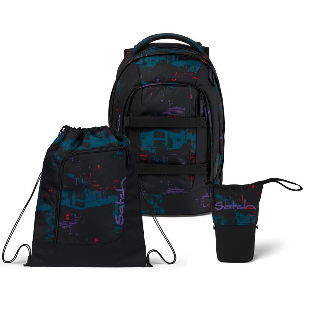 Satch Schulrucksack Pack (3tlg., inkl. Pencil Slider und Sportbeutel)