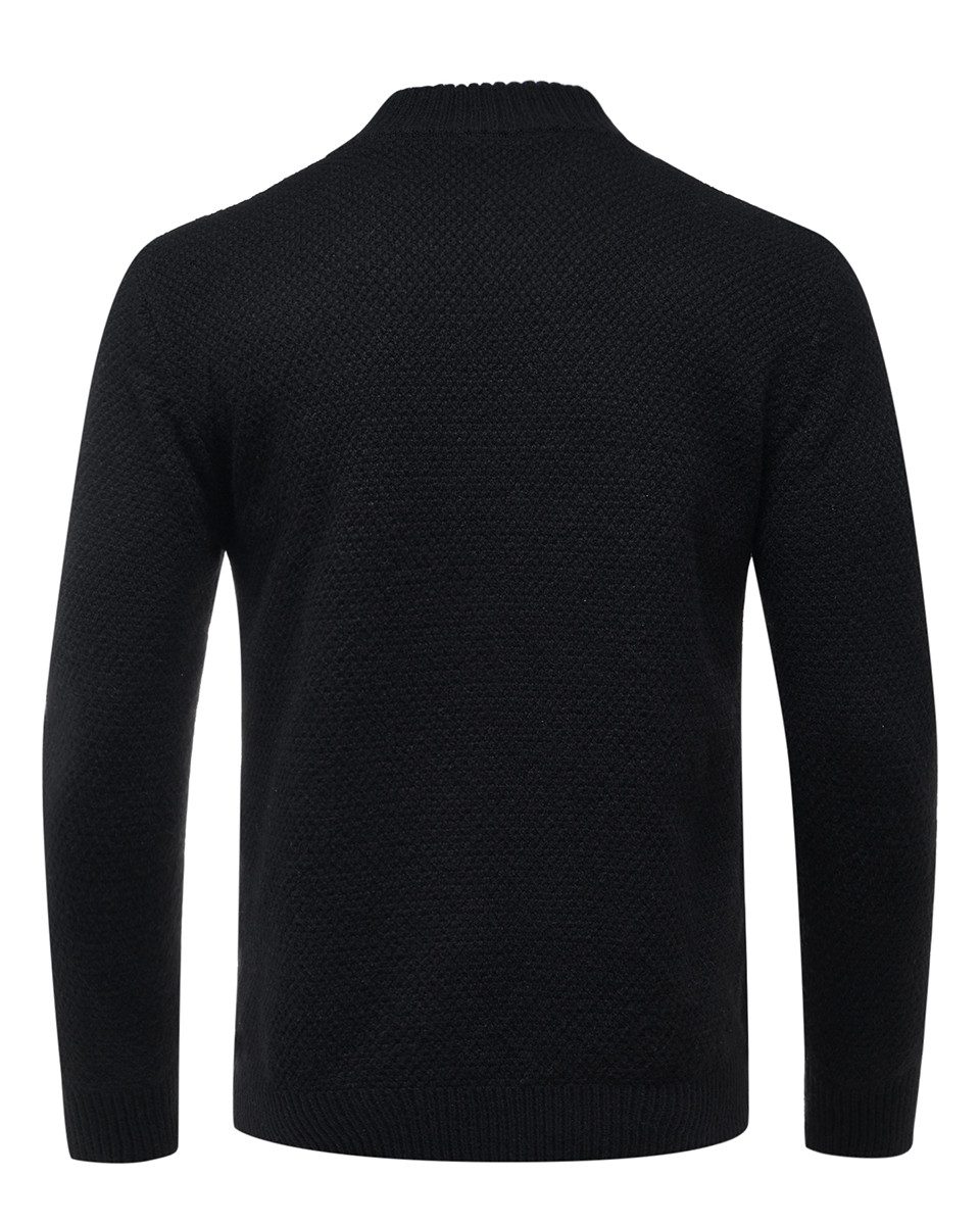 Allthemen Strickpullover mit Reißverschluss Troyer Zip Herren casual Stehkr günstig online kaufen
