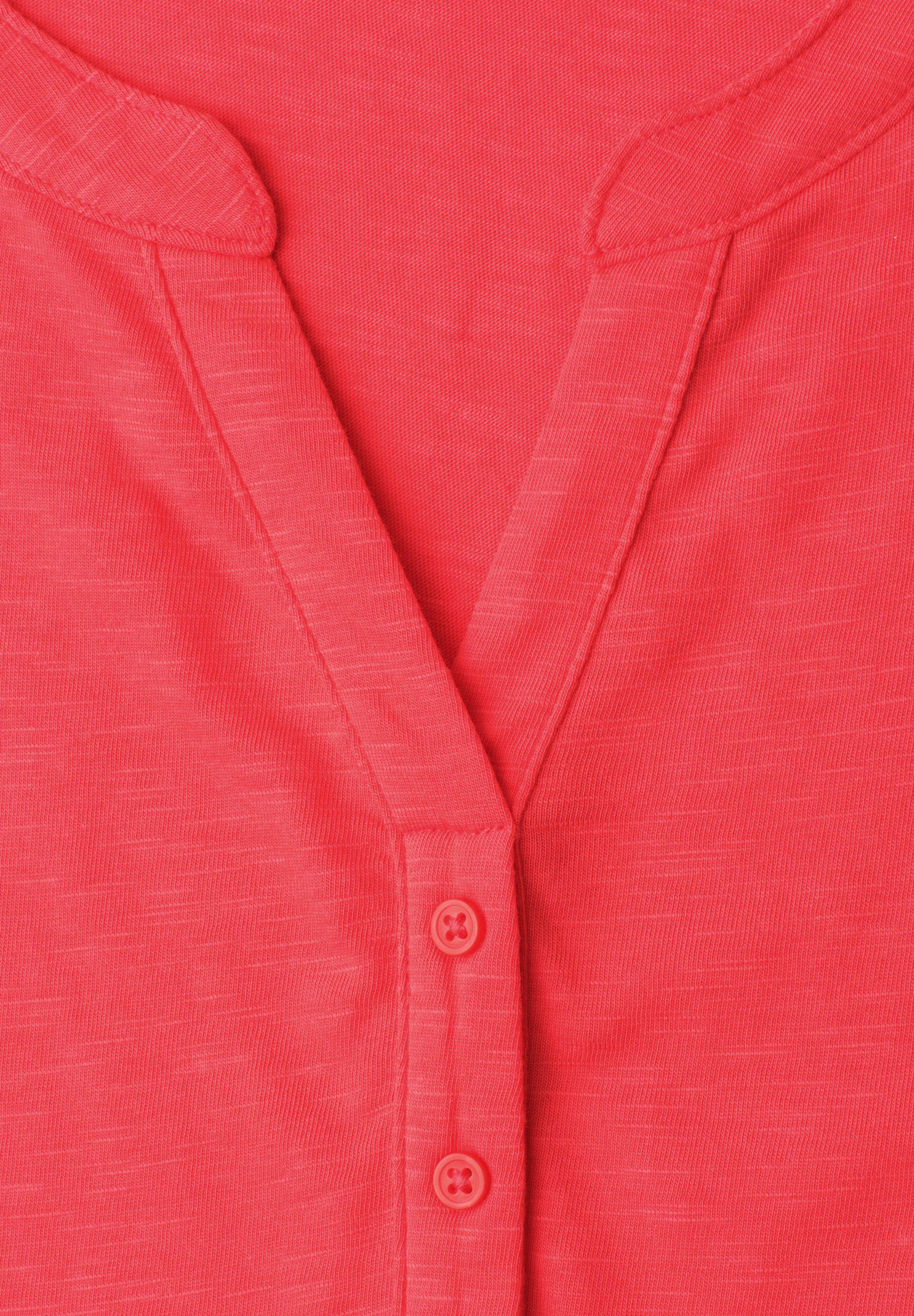 STREET ONE T-Shirt mit geschlitztem Rundhalsausschnitt – Bild 5 von 5