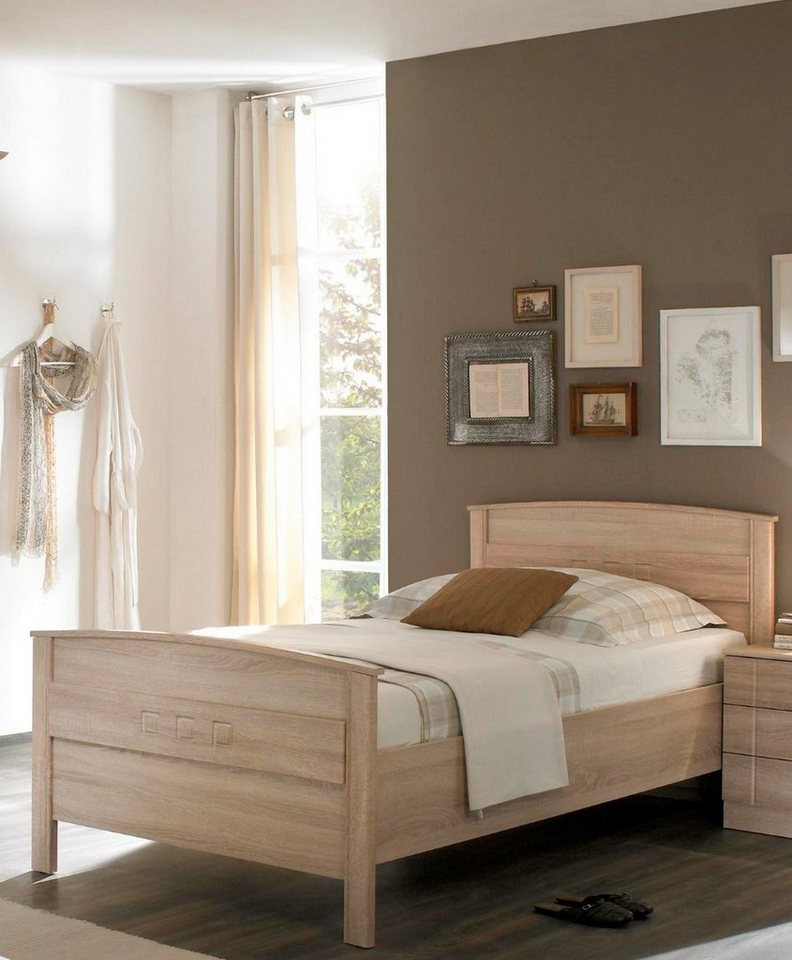 Schlafzimmer sonoma Eiche bv vertrieb Schlafzimmer Set Nachtkonsole Sonoma Eiche Nachtschrank mit 3 Schubladen Eiche sonoma 1918 online kaufen